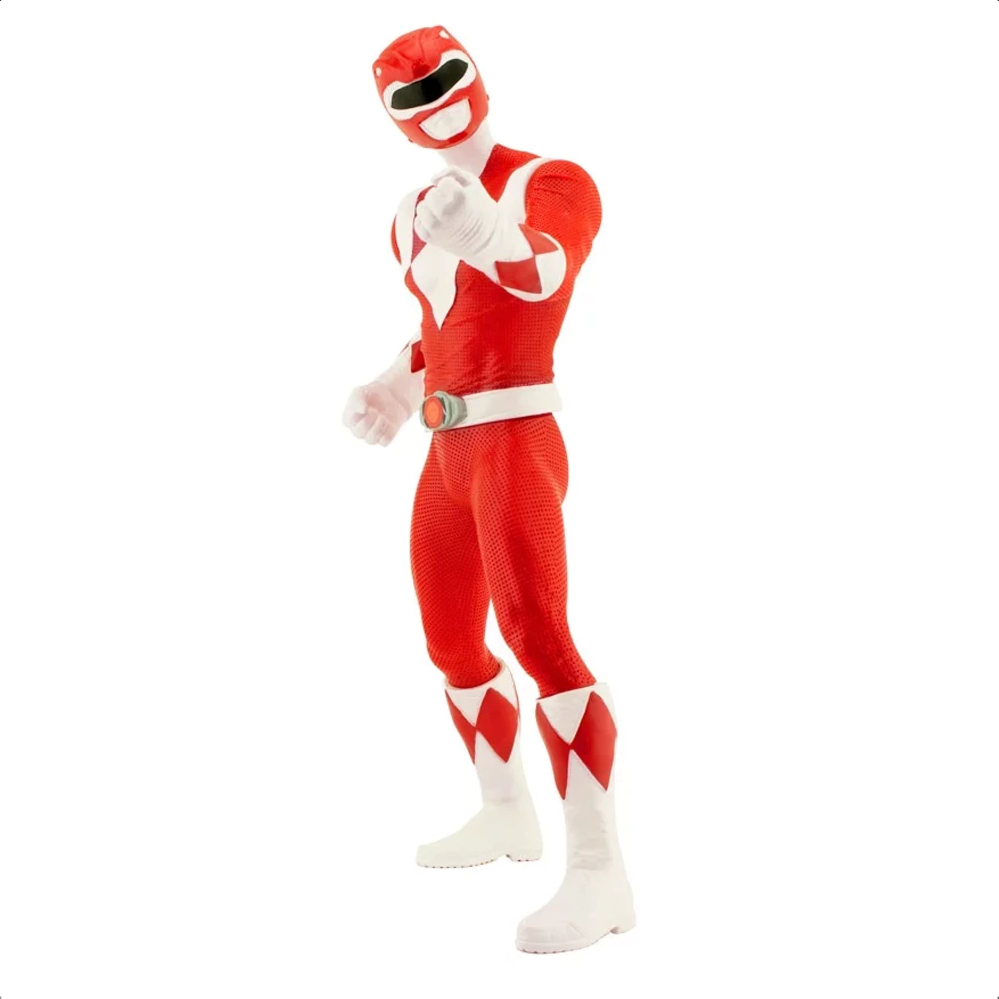 Boneco Power Ranger Vermelho Articulado Gigante 40CM Ação E Aventura +De 3 Anos Mimo Toys - 0851