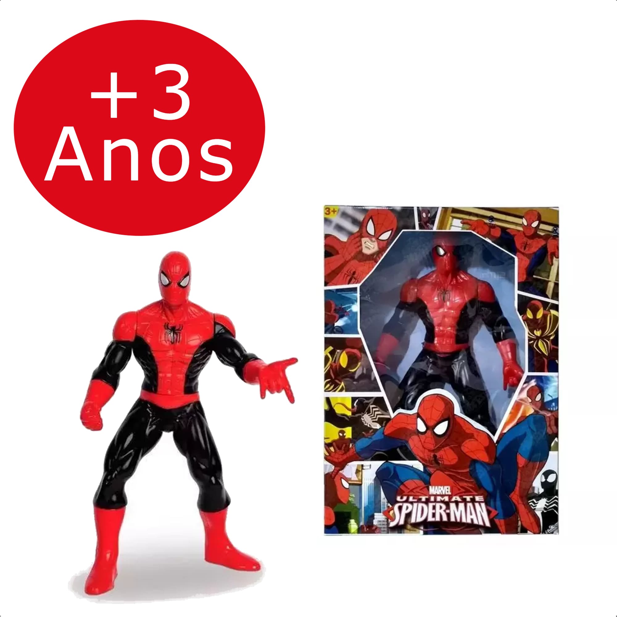 Boneco Homem Aranha Ultimate Revolution 50cm Articulado Mimo Toys - 0449
