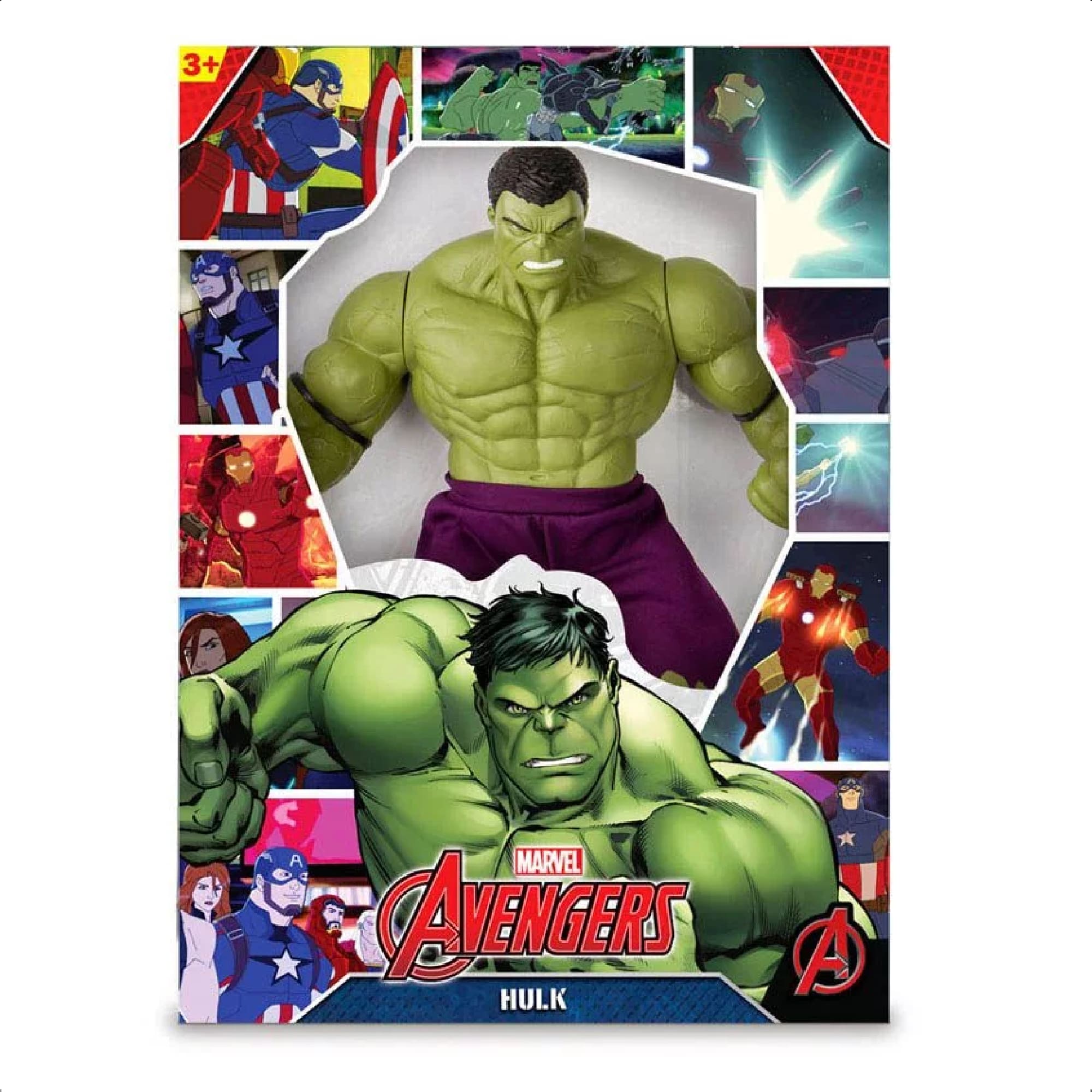 Boneco Colecionável Hulk Verde Revolution Gigante 45cm Articulado Brinquedo Mimo Toys - 0516