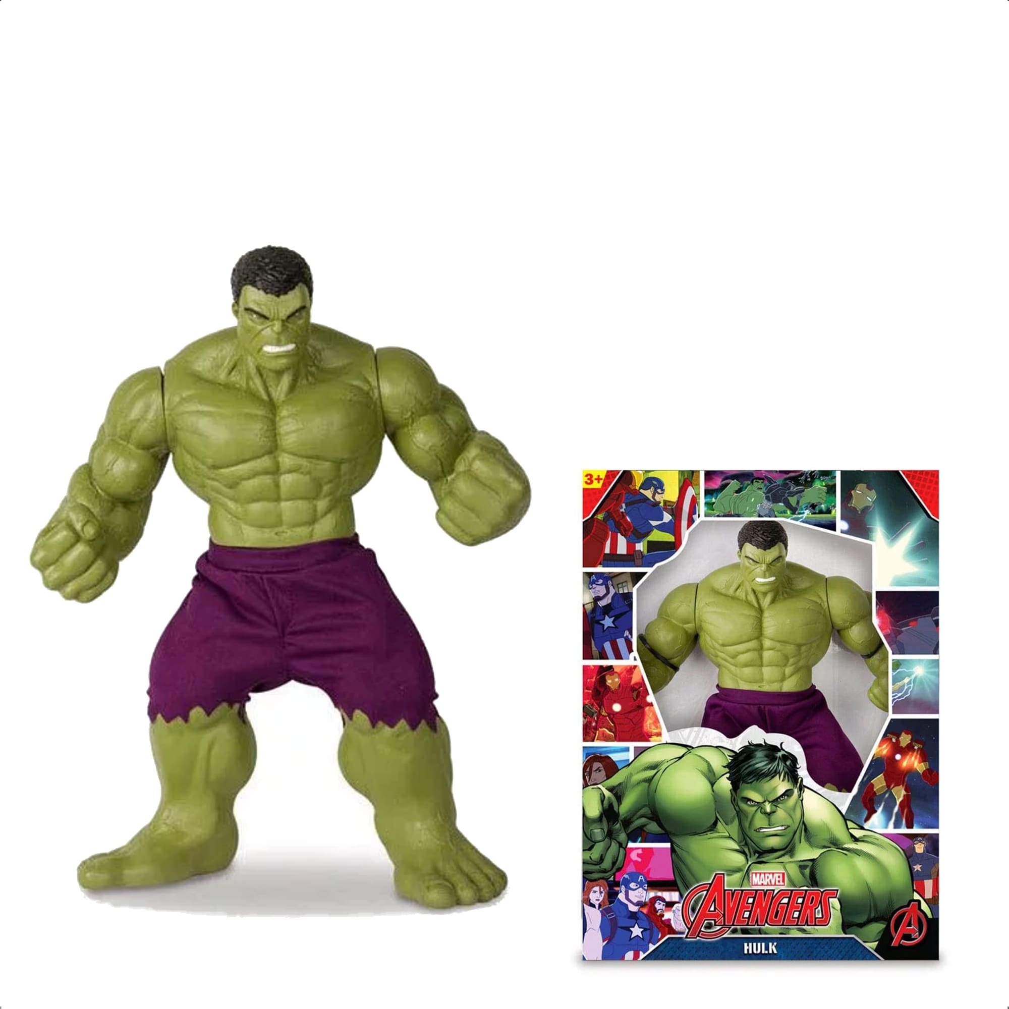 Boneco Colecionável Hulk Verde Revolution Gigante 45cm Articulado Brinquedo Mimo Toys - 0516