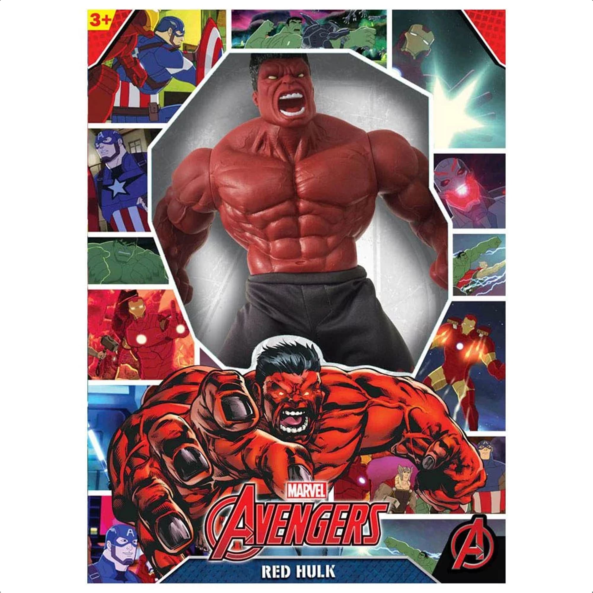 Boneco Colecionável Hulk Vermelho Revolution Gigante 45CM +De 3 Anos Mimo Toys - 0517