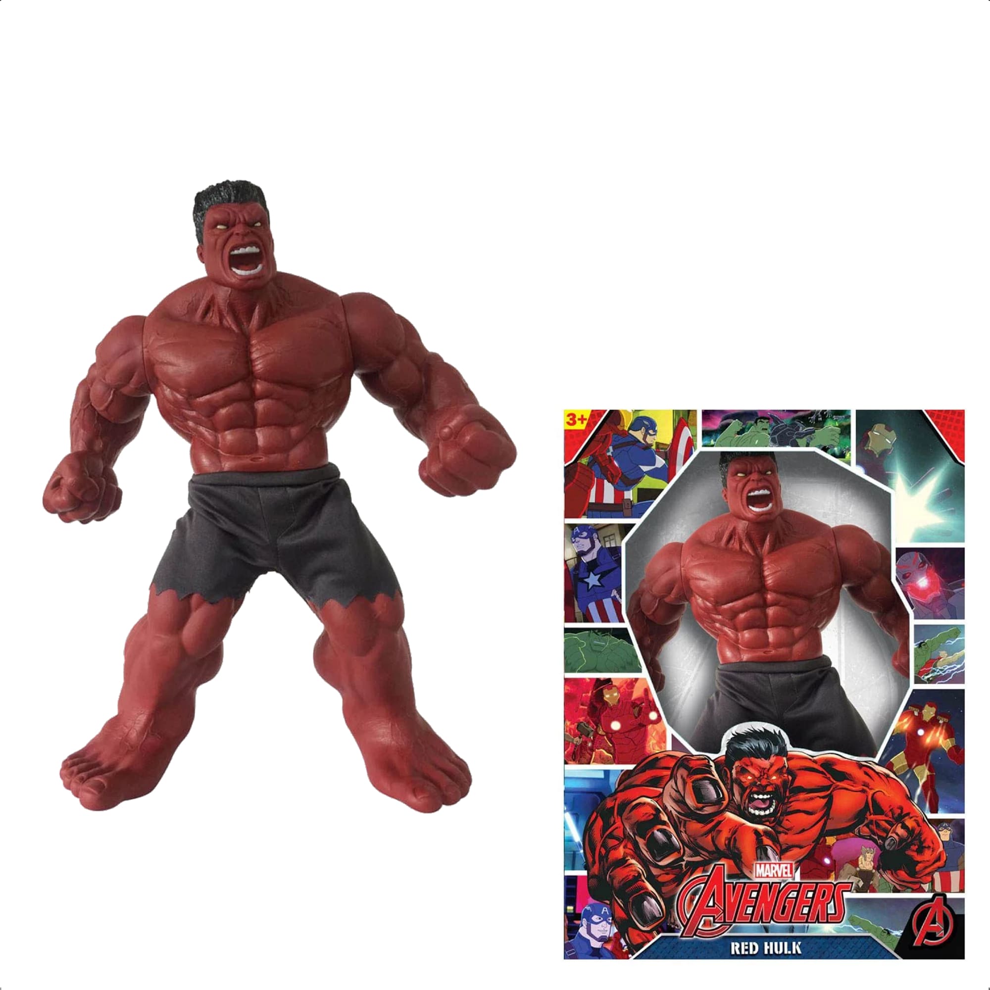 Boneco Colecionável Hulk Vermelho Revolution Gigante 45CM +De 3 Anos Mimo Toys - 0517