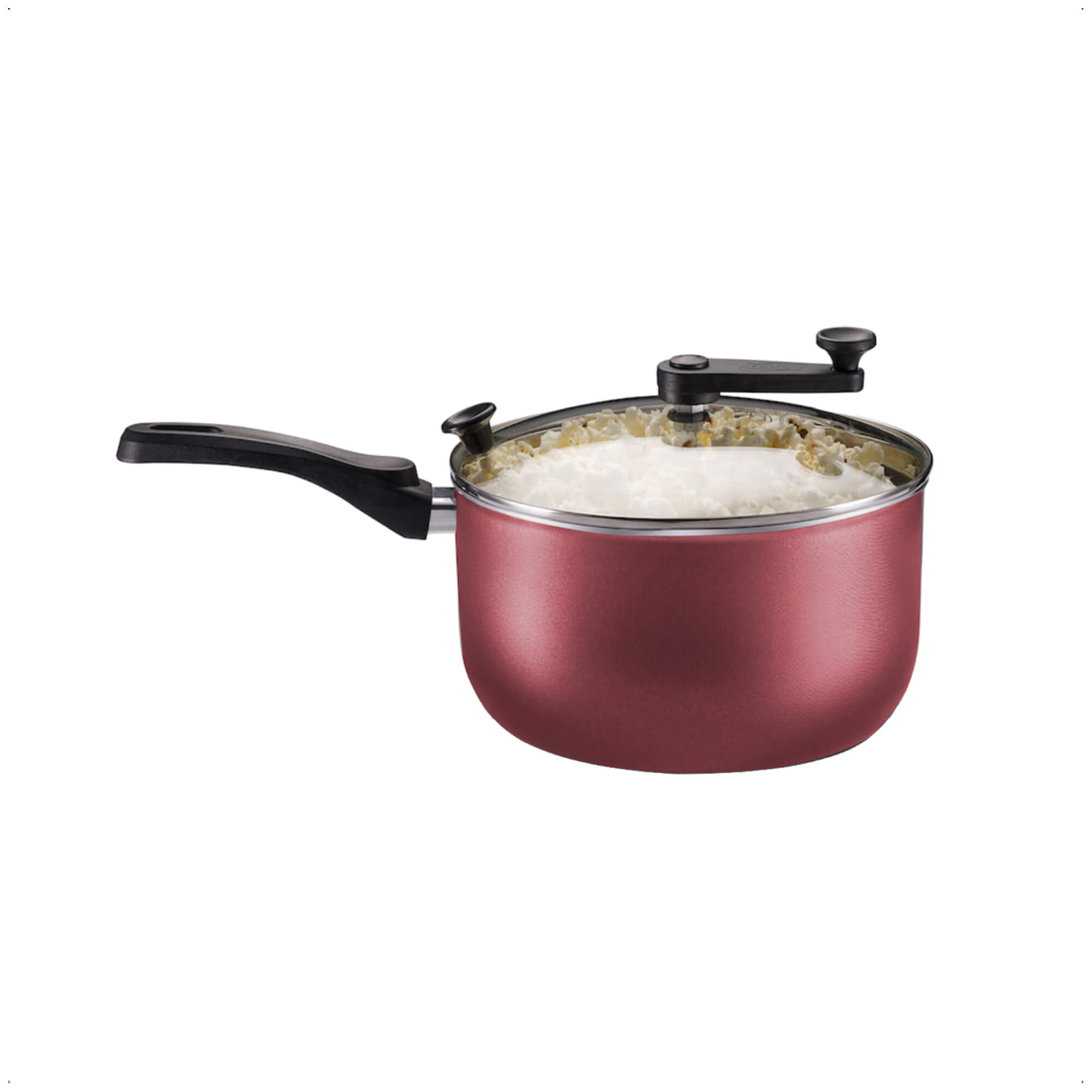 Pipoqueira Cereja Antiaderente Cabo Antitermico TVT Versátil Número 22 Capacidade 3,6L MTA 8994