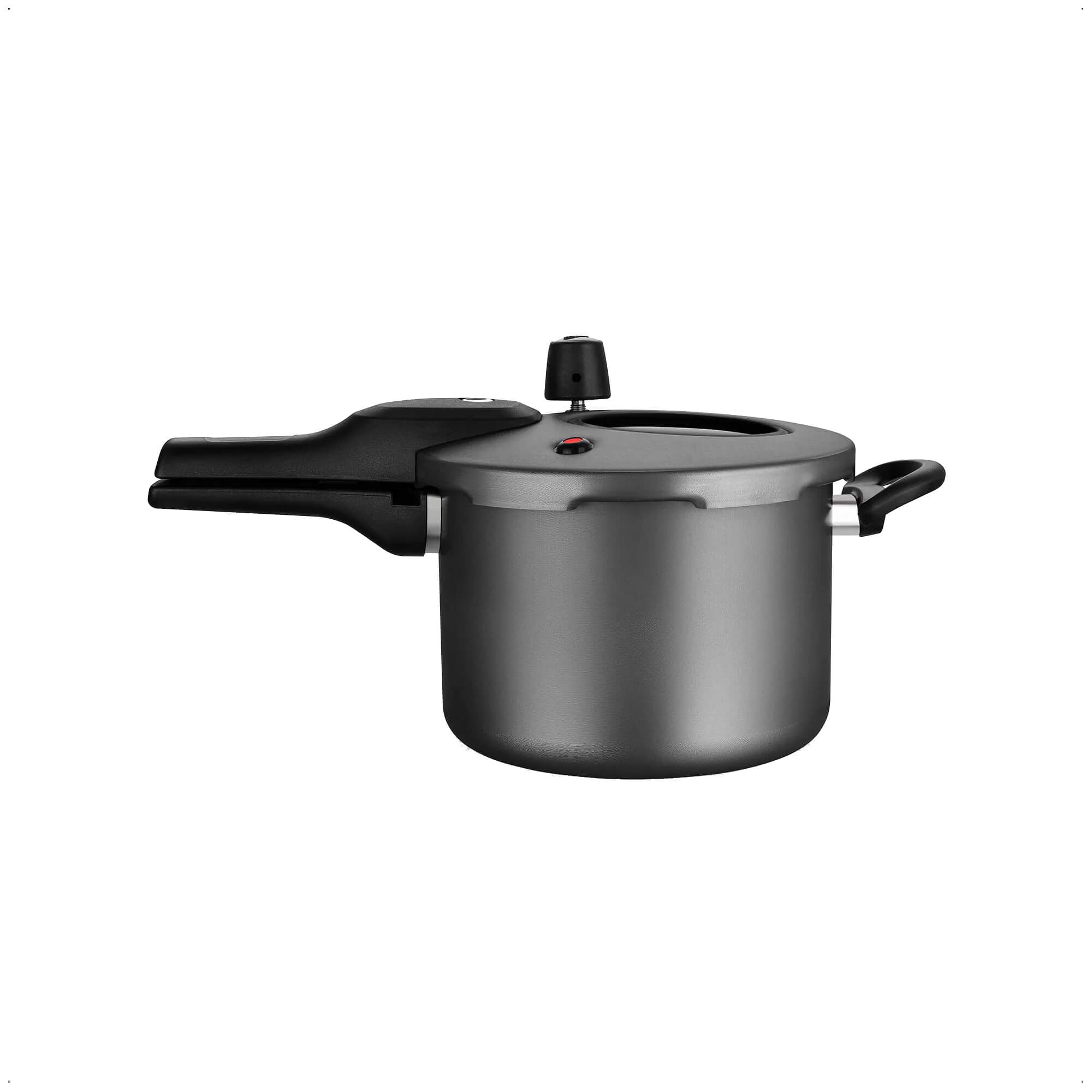 Panela de Pressão Grafite Antiaderente com 4,5L de Capacidade Fechamento Externo Superior MTA 6600