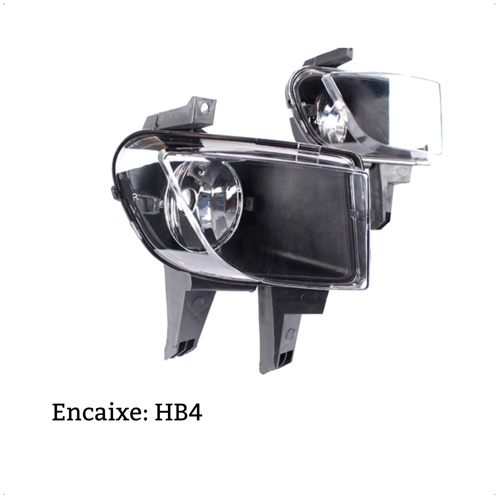 Kit Farol Auxiliar/Milha HB4 Celta/Prisma 2007-2011 Suporte +Botão Original Shocklight -SL-040610