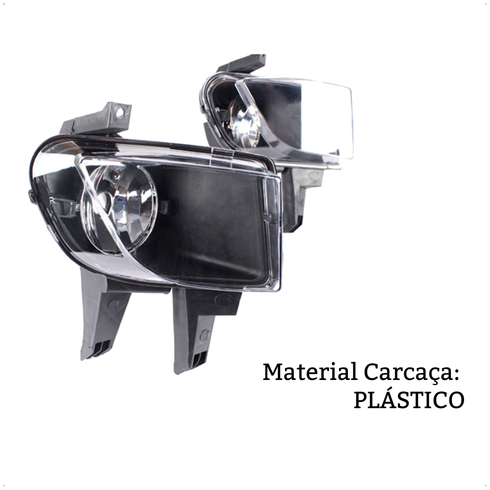 Kit Farol Auxiliar/Milha HB4 Celta/Prisma 2007-2011 Suporte +Botão Original Shocklight -SL-040610