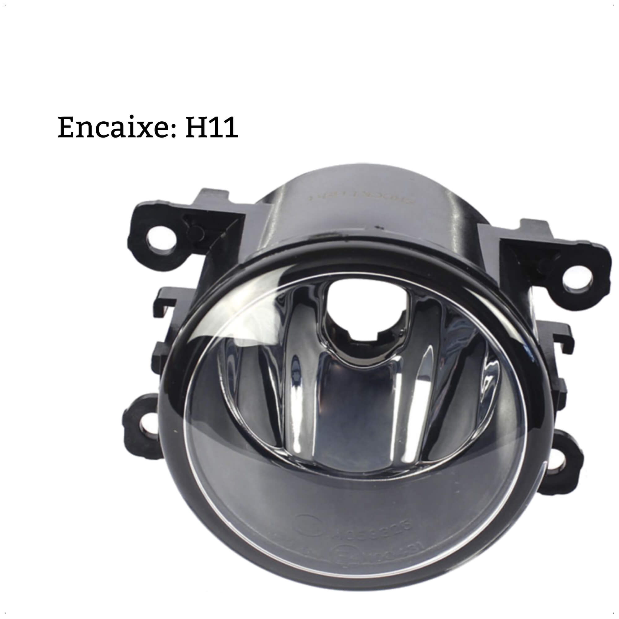 Kit Farol Auxiliar/Milha H11 Renegade 2019 (PCD) S/Moldura + Botão Original Shocklight-SL-150110SG