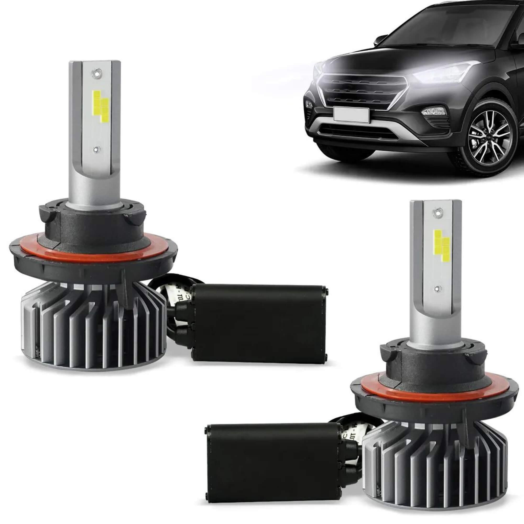 Par Lâmpada de Led H13 6000k CC-LOT 6000 Lumens 30W Com Canbus JR8 - JH0CCLOTH13