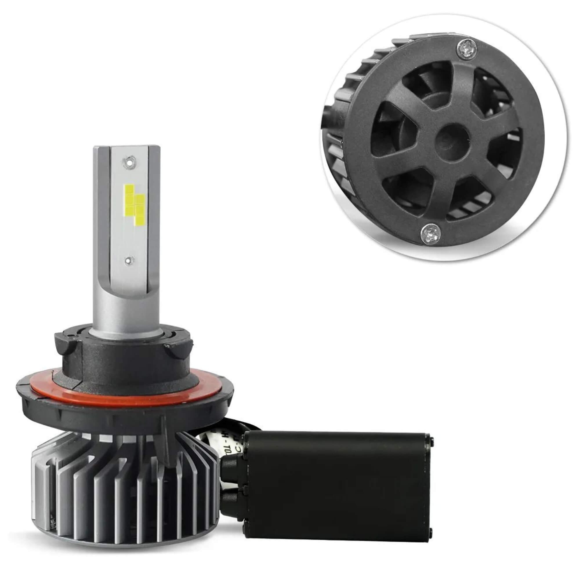 Par Lâmpada de Led H13 6000k CC-LOT 6000 Lumens 30W Com Canbus JR8 - JH0CCLOTH13