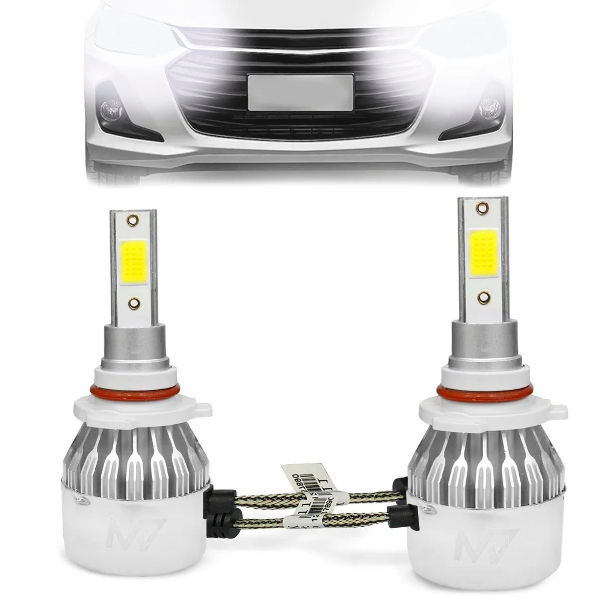 Par Lâmpada de Led HB3 (9005) 6000k HeadLight 38W JR8 - JH0M7HB3