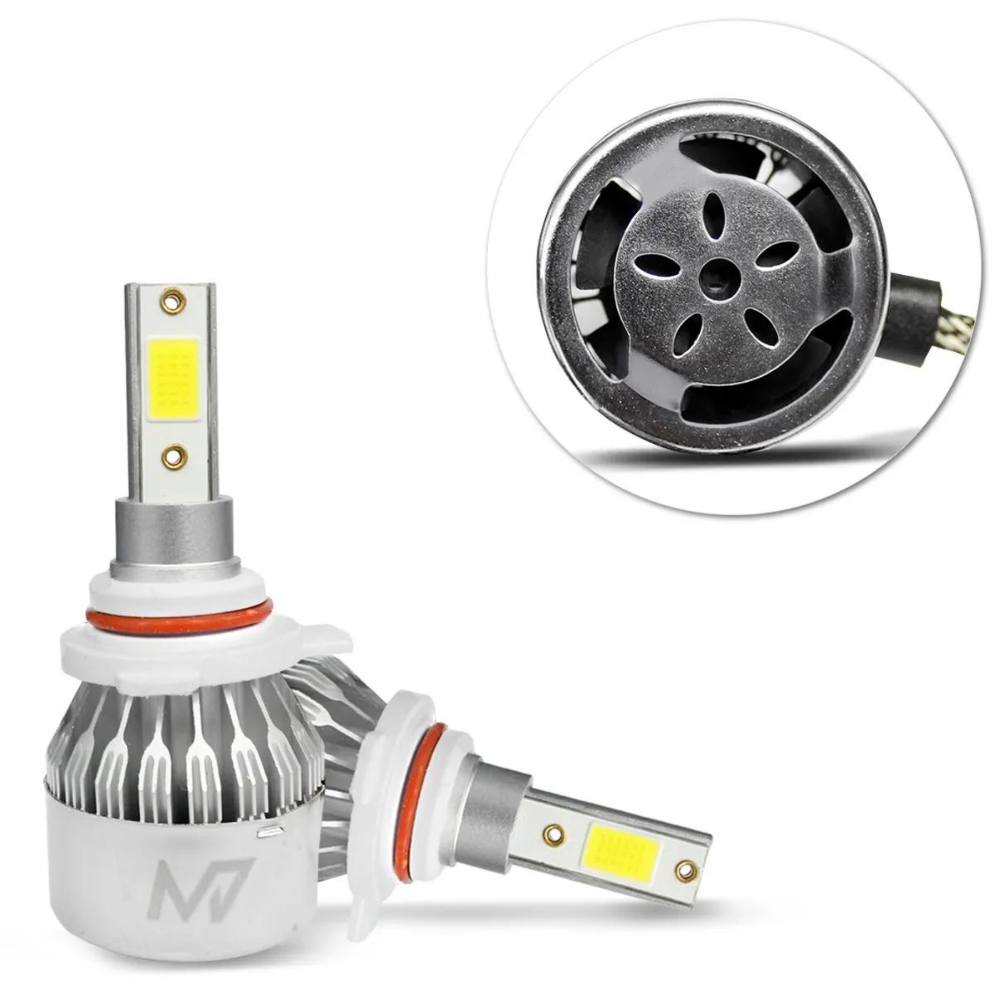Par Lâmpada de Led H9012 HB4 M7 6000k HeadLight 3200 Lumens 38W JR8 - JH0M7H9012