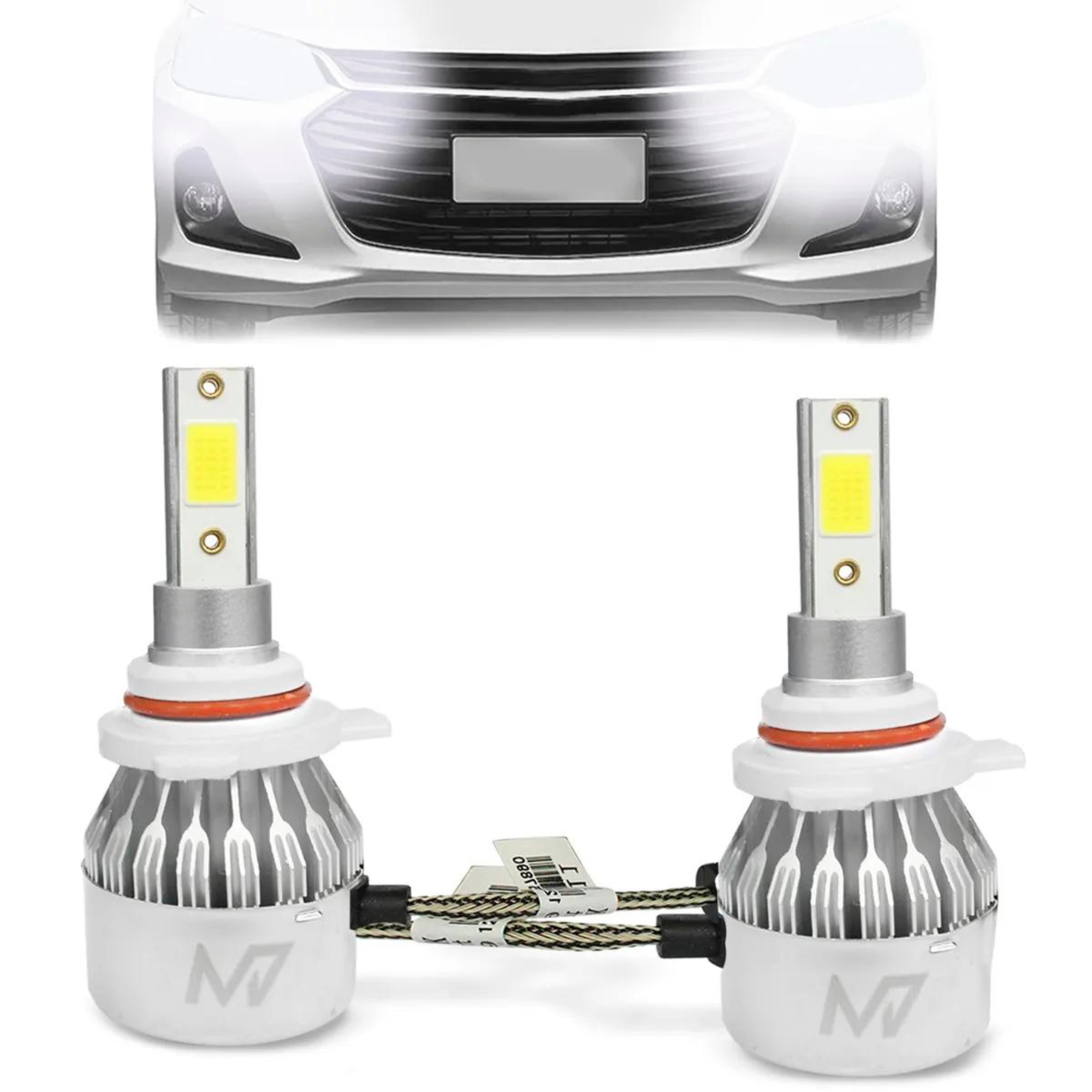 Par Lâmpada de Led H9012 HB4 M7 6000k HeadLight 3200 Lumens 38W JR8 - JH0M7H9012