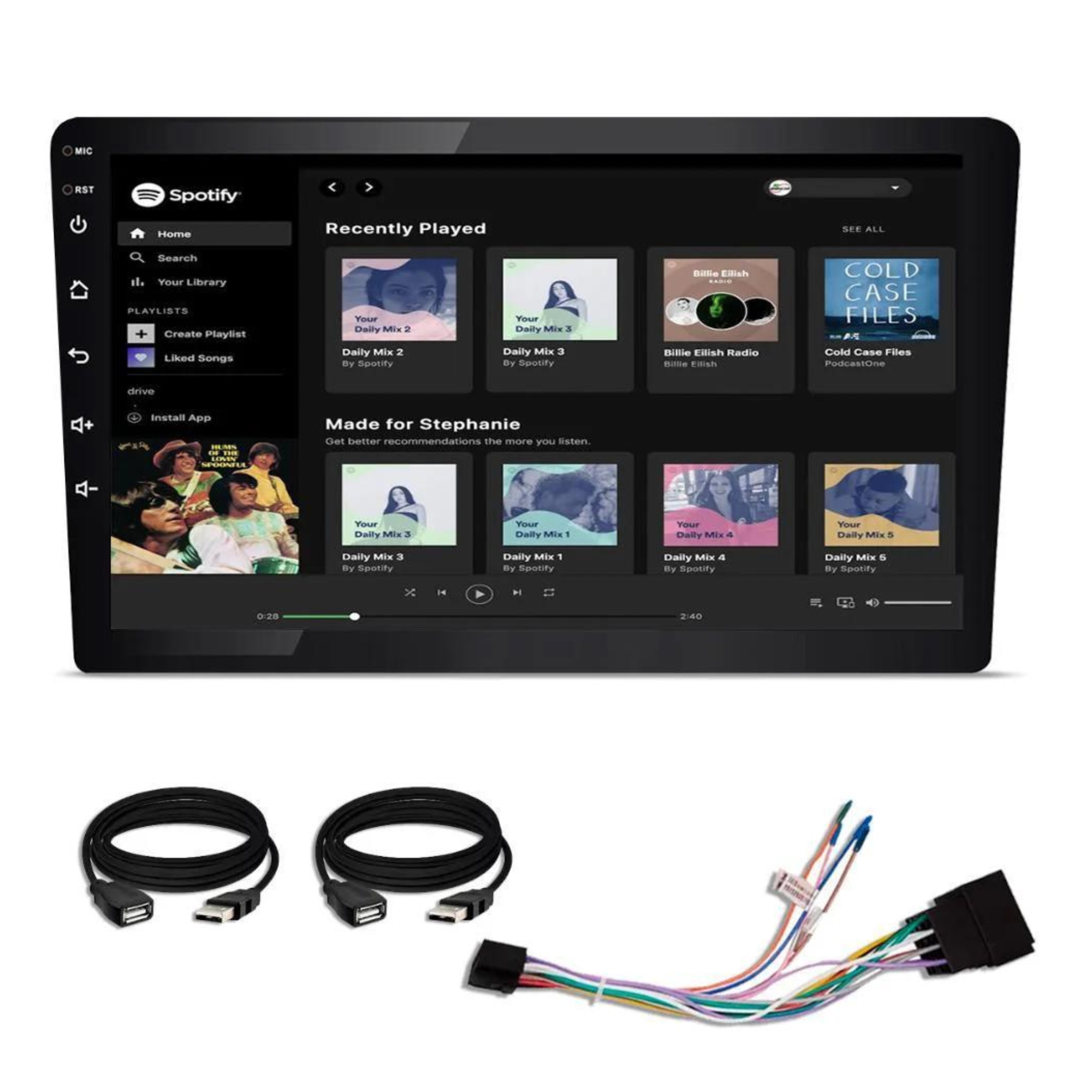 Central Multimídia MP5 9 Polegadas com Android Auto / Apple CarPlay, JR8 - JT30MCAR9