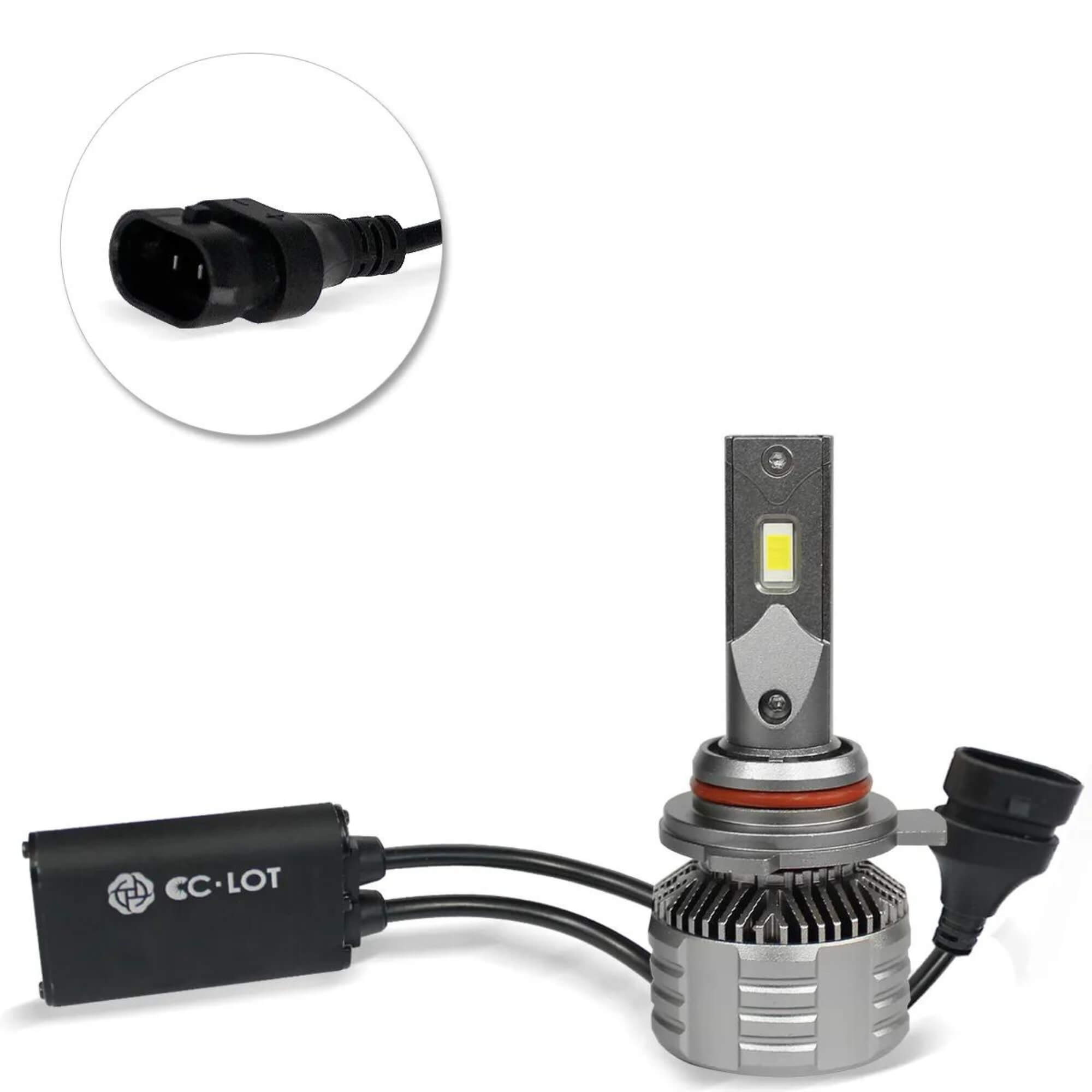 Kit Lâmpada Ultra LED CC-LOT Black Diamond H27 JR8 6000K com Canceller 9000 Lumens - JH0CCLOTBDH27