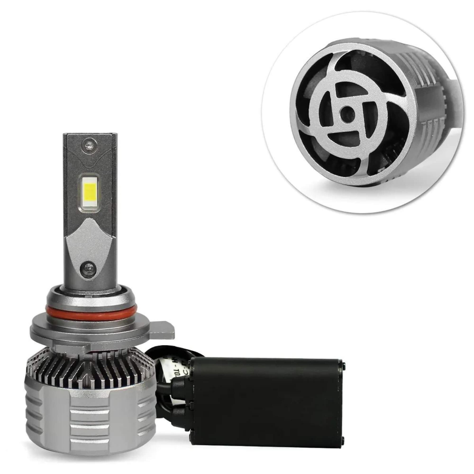Kit Lâmpada Ultra LED CC-LOT Black Diamond H27 JR8 6000K com Canceller 9000 Lumens - JH0CCLOTBDH27