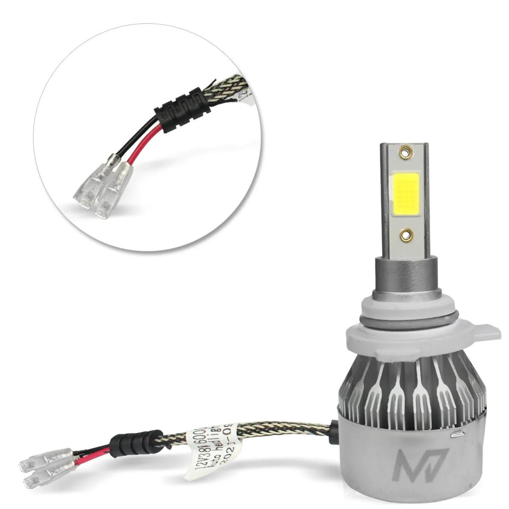 Kit Lâmpadas LED H1 6000K M7 HEADLIGHT 3200 Lumens 38w JR8 - JH0M7H1