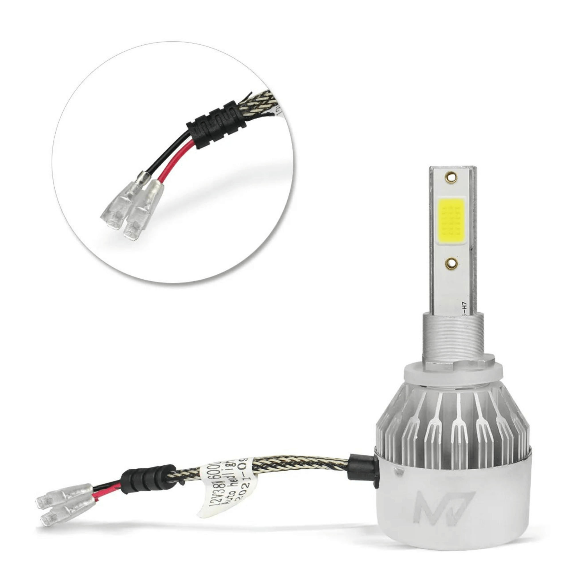 Kit lâmpadas LED H27 6000K M7 HEADLIGHT 3200 Lumens 38w JR8 - JH0M7H27