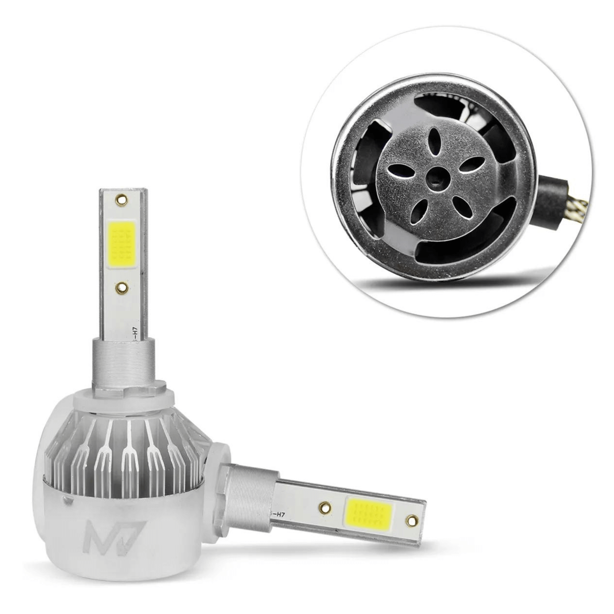 Kit lâmpadas LED H27 6000K M7 HEADLIGHT 3200 Lumens 38w JR8 - JH0M7H27