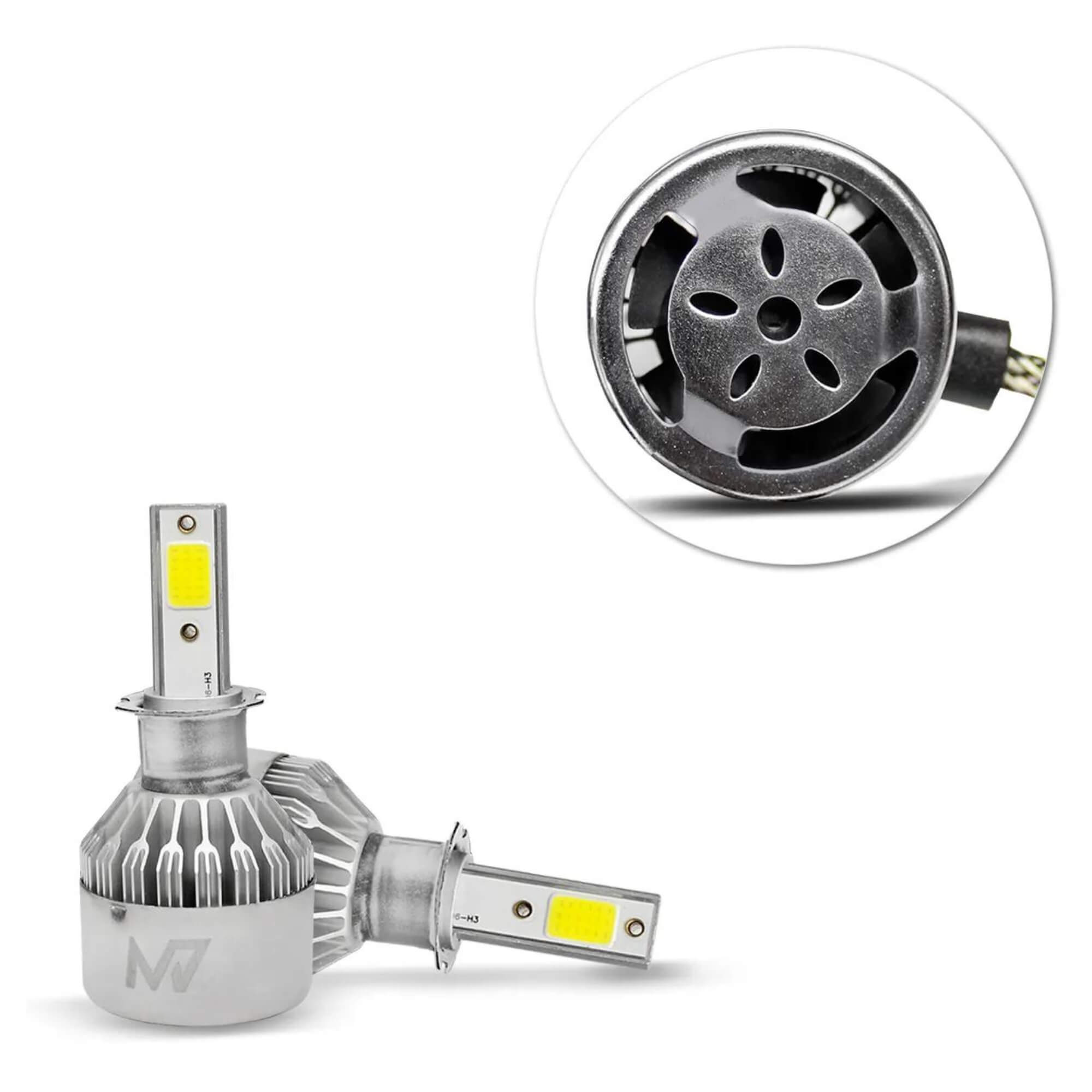 Kit lâmpadas LED H3 6000K M7 HEADLIGHT 3200 Lumens 38w JR8 - JH0M7H3