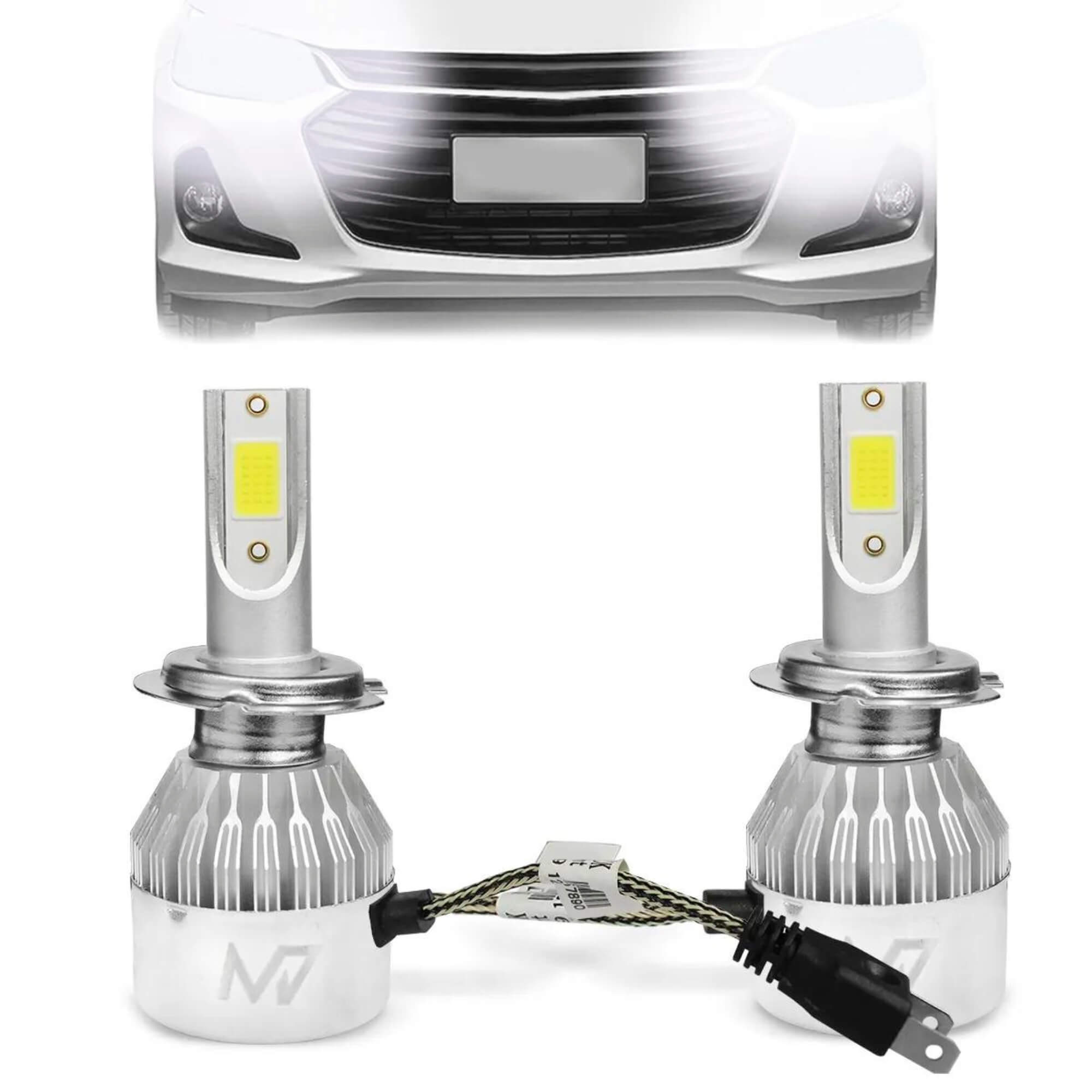 Kit Lâmpadas LED H7 6000K M7 Headlight 3200 Lumens 38w JR8 - JH0M7H7