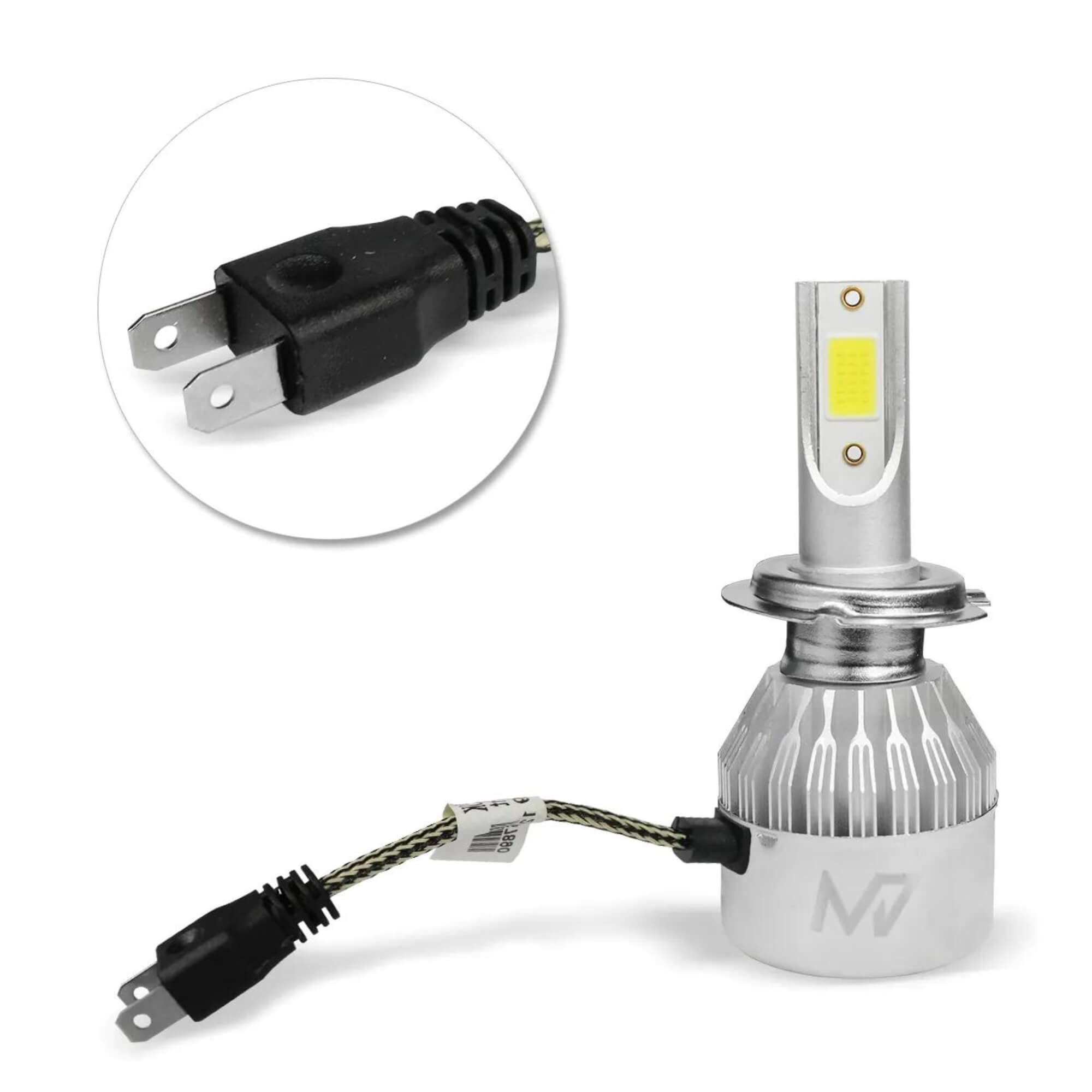Kit Lâmpadas LED H7 6000K M7 Headlight 3200 Lumens 38w JR8 - JH0M7H7