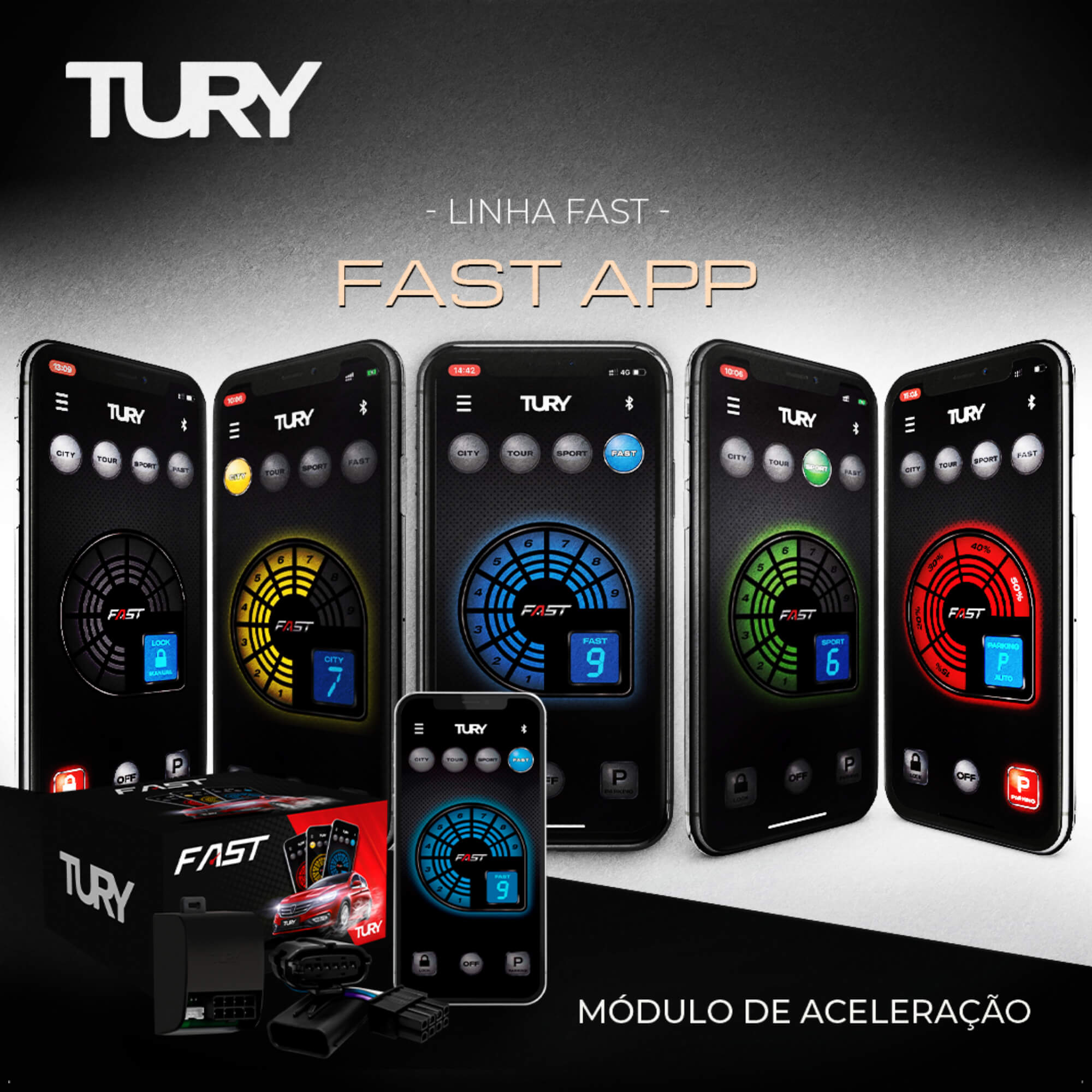 Modulo Variador De Avanço De Aceleração BMW / Scania / Min / Vários Modelos - Tury FAST3.0P
