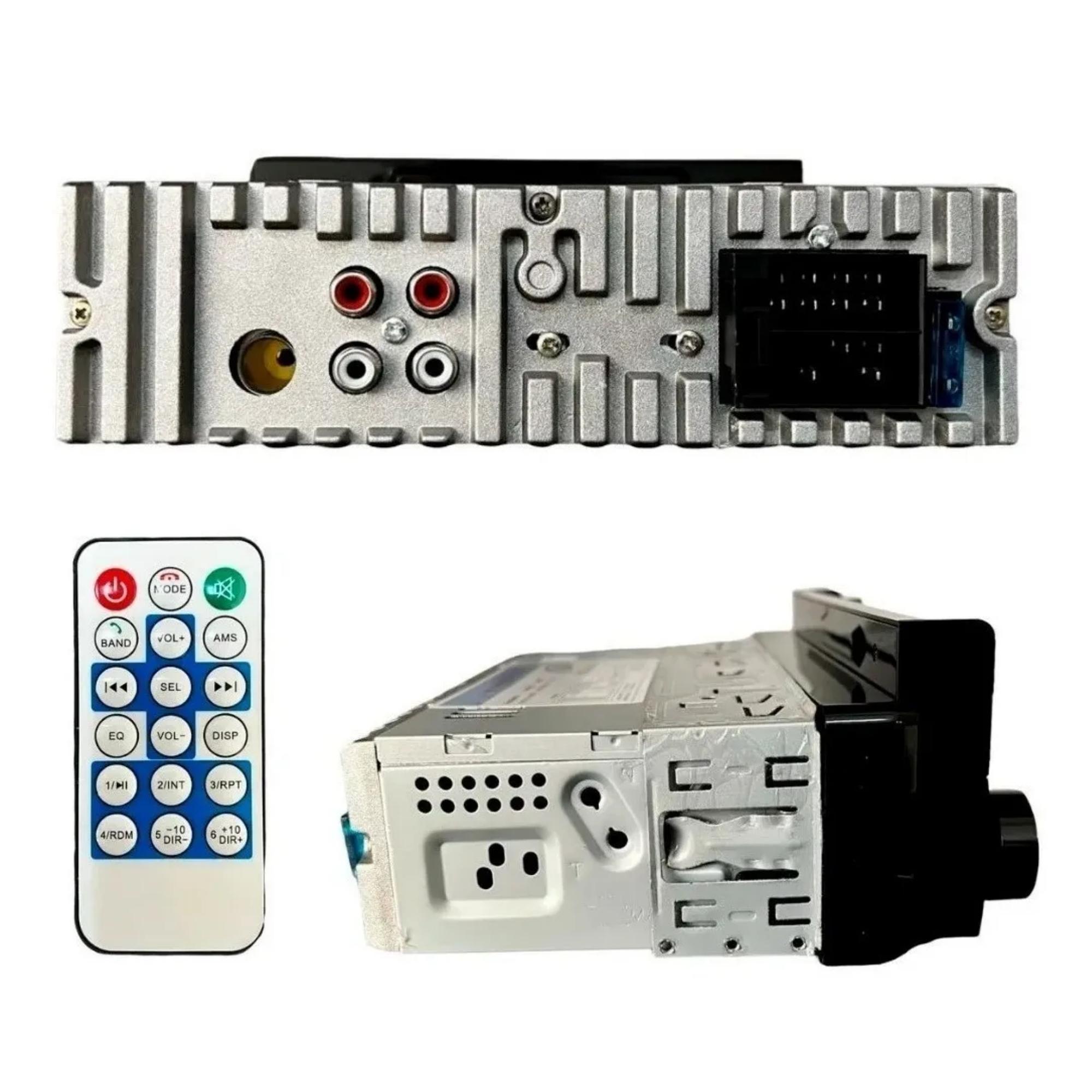 Som Automotivo Rádio Suporte para Celular com APP para Bluetooth/USB/SD/Aux H-Tech - HT-1223