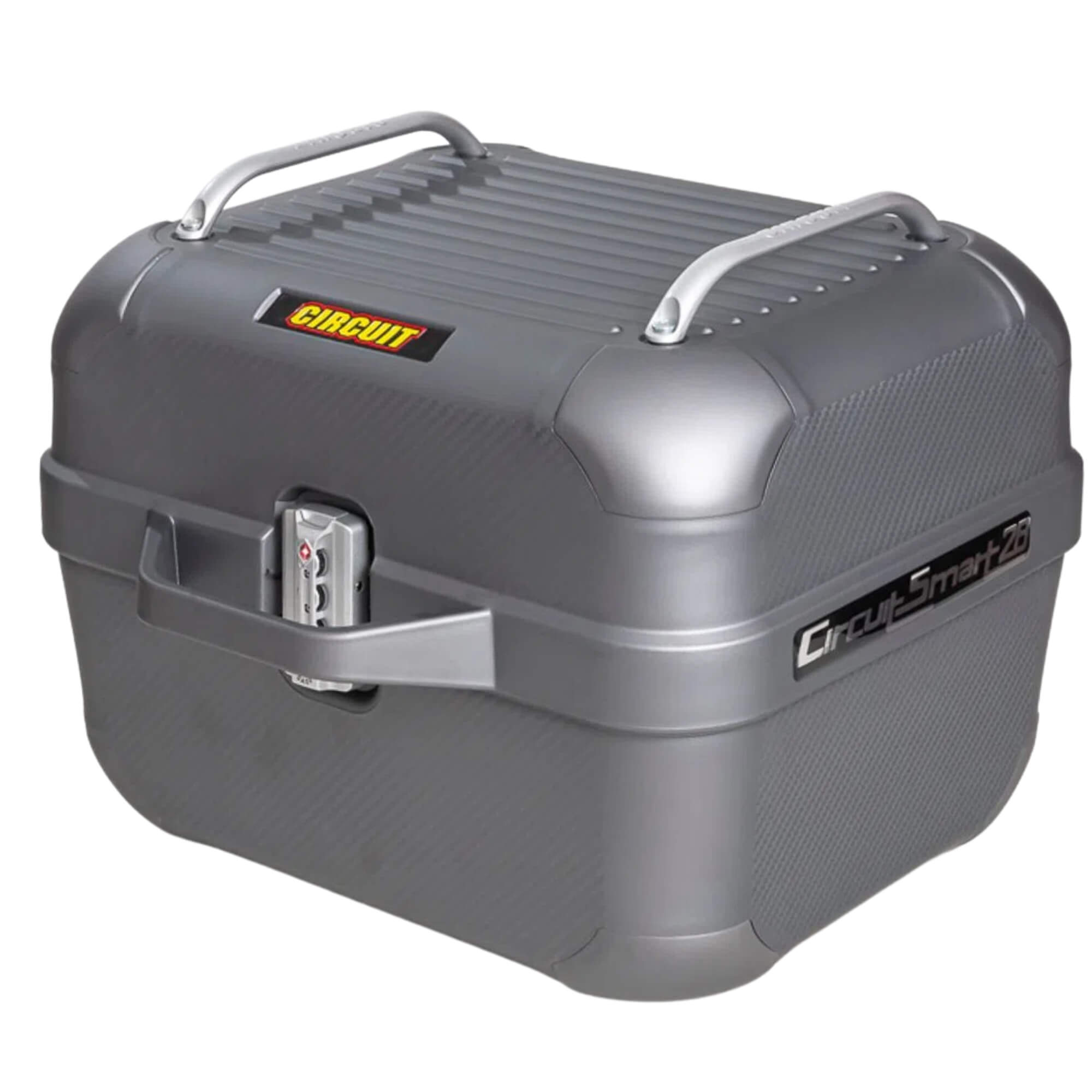 Bau Bauleto Smart para Moto com Porta USB Circuit 28 Litros até 9kgs Titanium - BA002-024