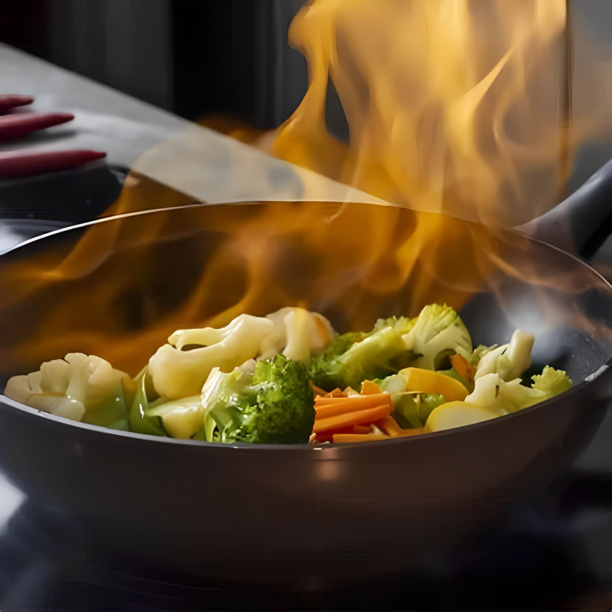 Panela Wok Ouro Preto 30cm Alumínio 4 Camadas Revestimento Antiaderente Gold Flon Up Home UD286