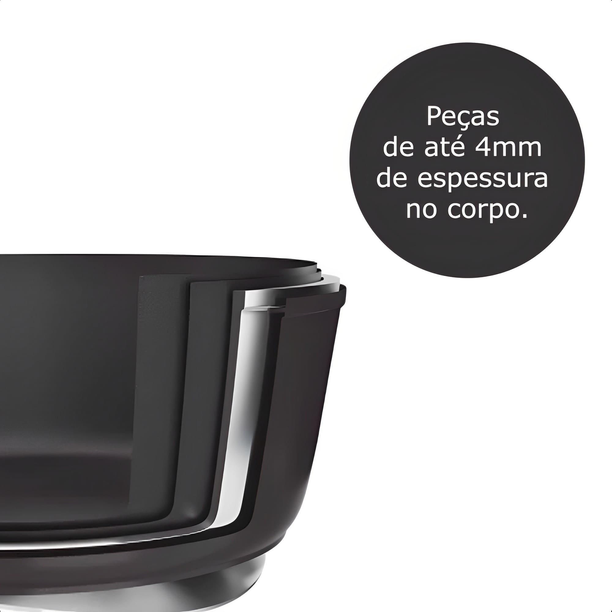 Jogo De Panelas Ouro Preto Alumínio Com Revestimento Antiaderente Goldflon 4 Peças Up Home - UD290