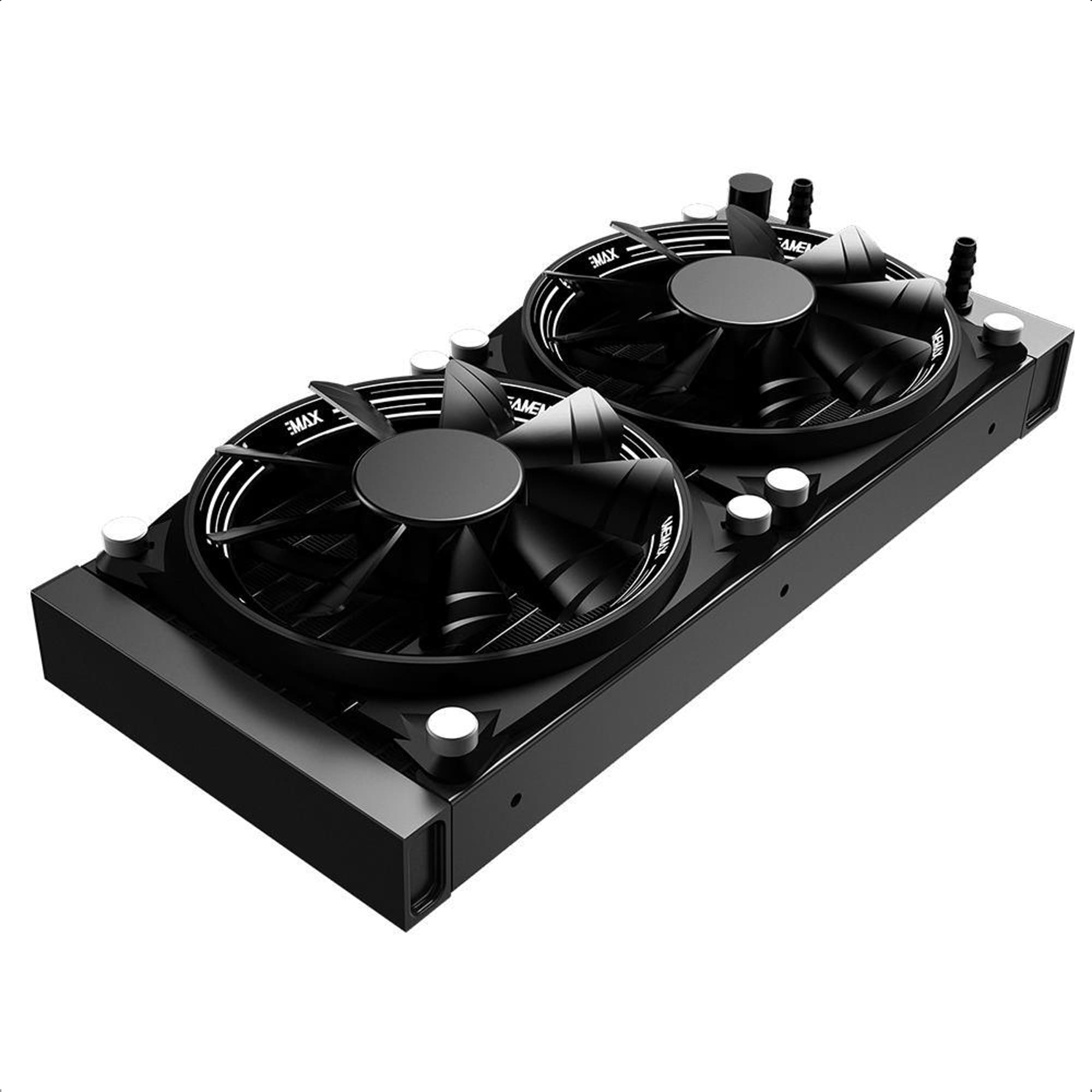 Water Cooler Gamemax Ice Chill 240 Rainbow ARGB Arbg 2-Fan 1900 Rpm 3W Preto 010000290 - Gamemax