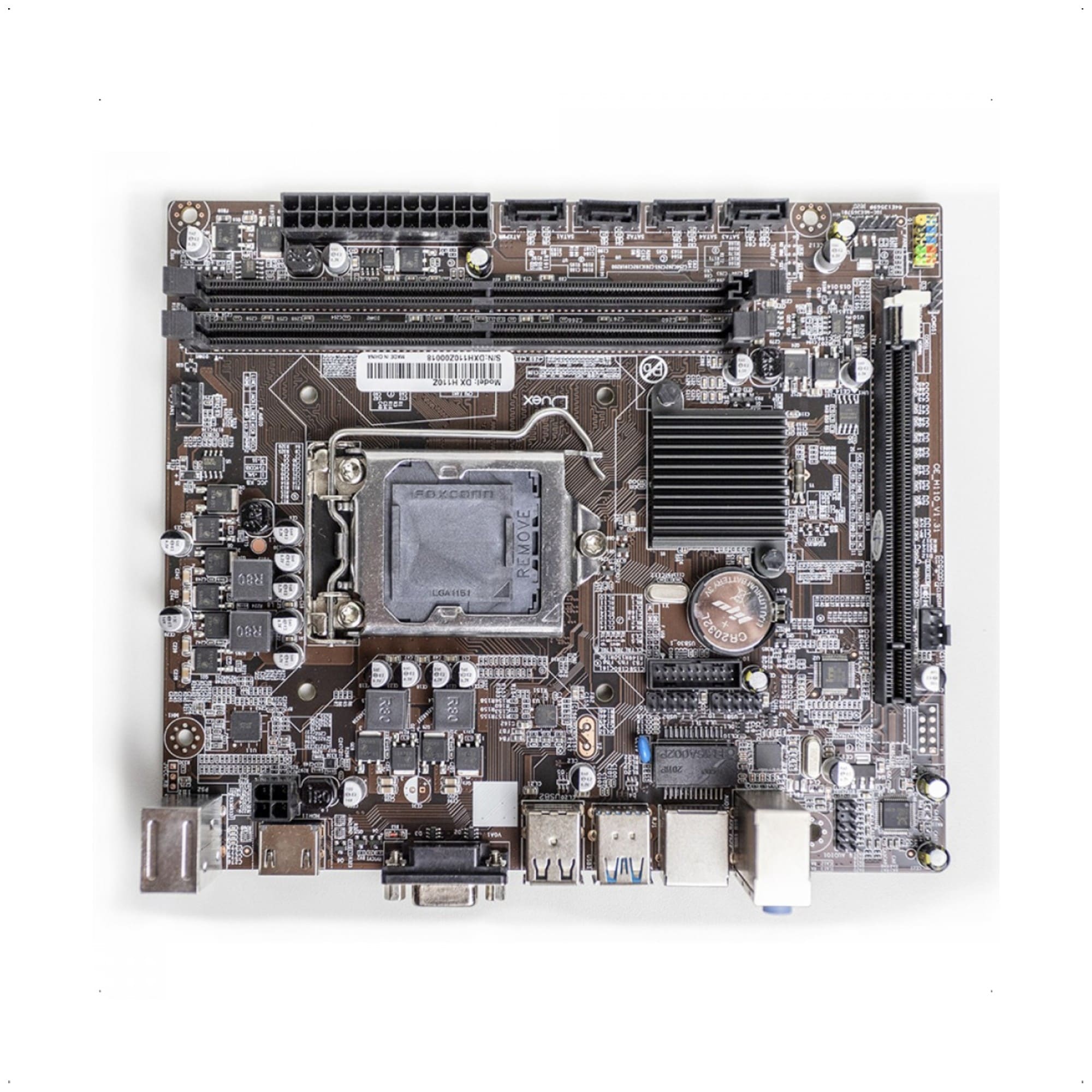 Placa Mãe Duex DX H110Z Para Micro Gabinete Intel H110 Socket LGA 1151 Processadores 6ª e 7ª DDR4