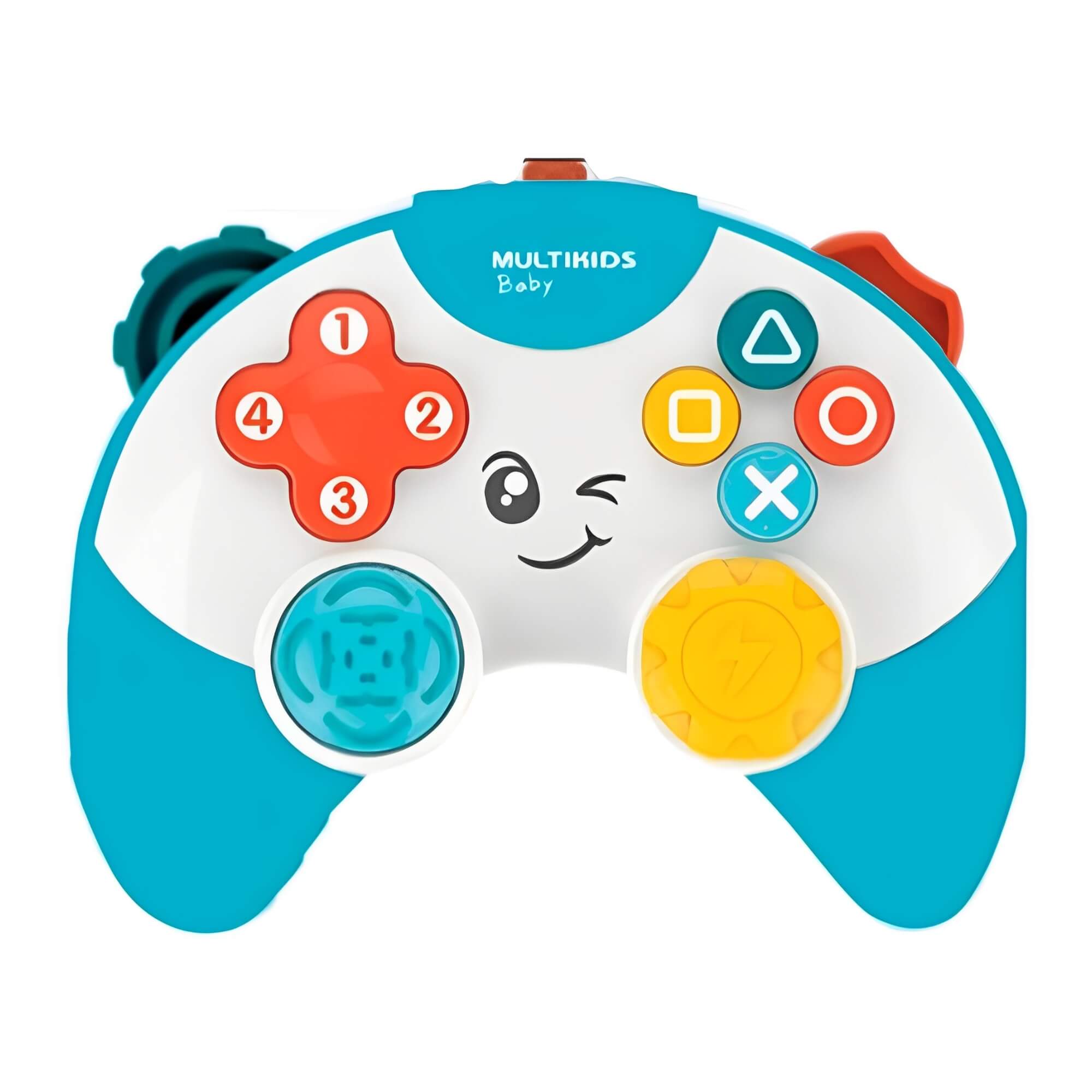 Brinquedo Meu Primeiro Controle De Vídeo Game Sons Luzes +18 Meses Multikids Baby - BR1643
