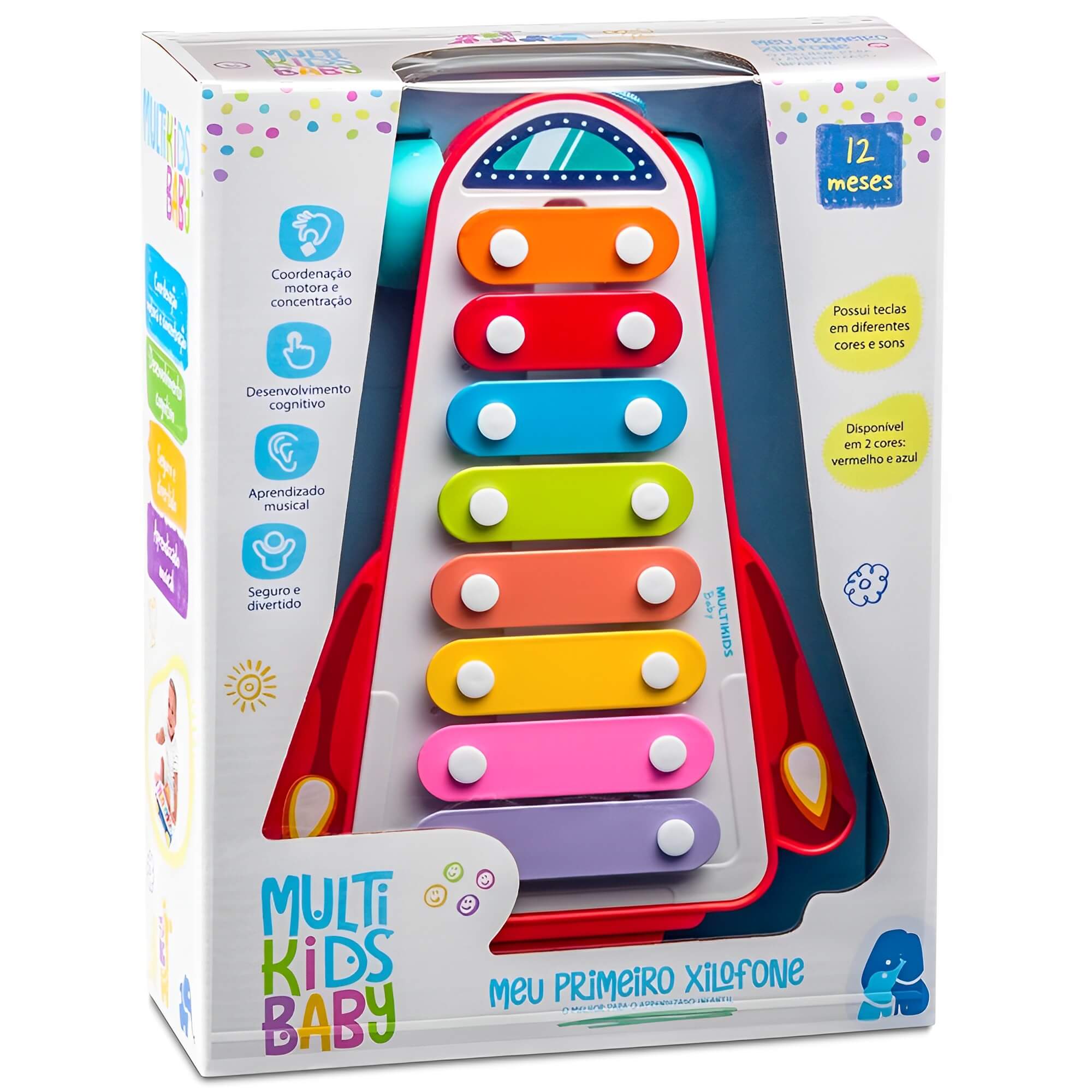 Brinquedo Meu Primeiro Xilofone Coordenação Motora Cor Sortida Multikids Baby - BR1642