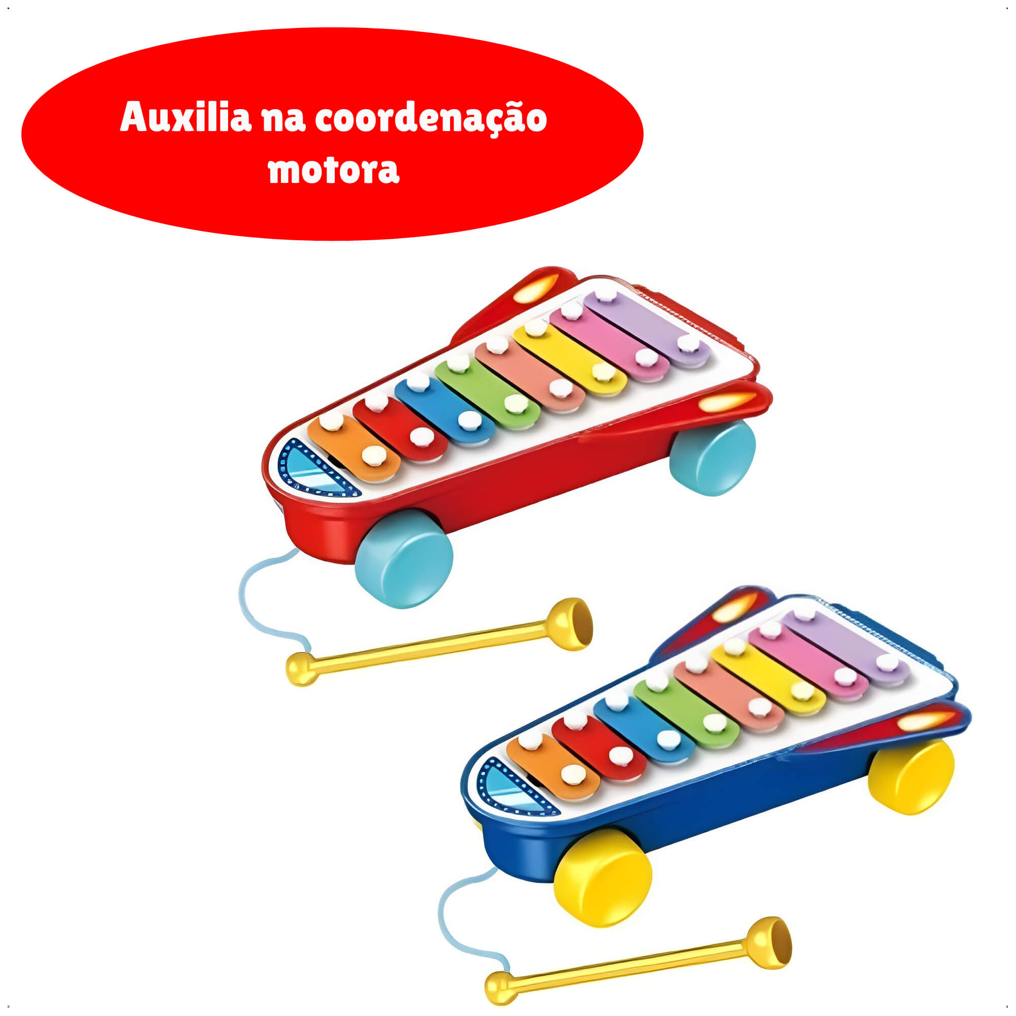Brinquedo Meu Primeiro Xilofone Coordenação Motora Cor Sortida Multikids Baby - BR1642