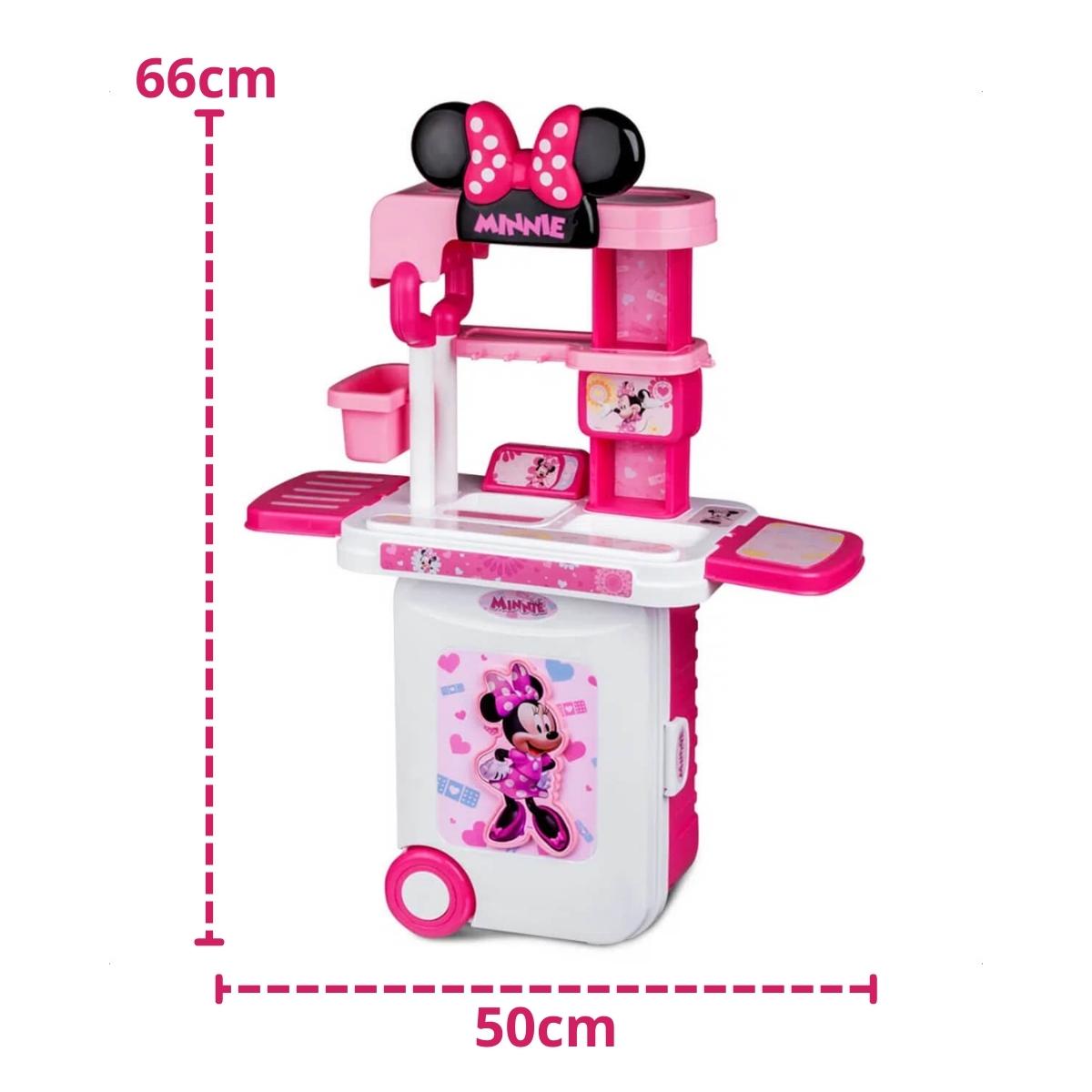 Maleta de Viagem Play Set 3 EM 1 Multikids Maleta: Minnie Médica