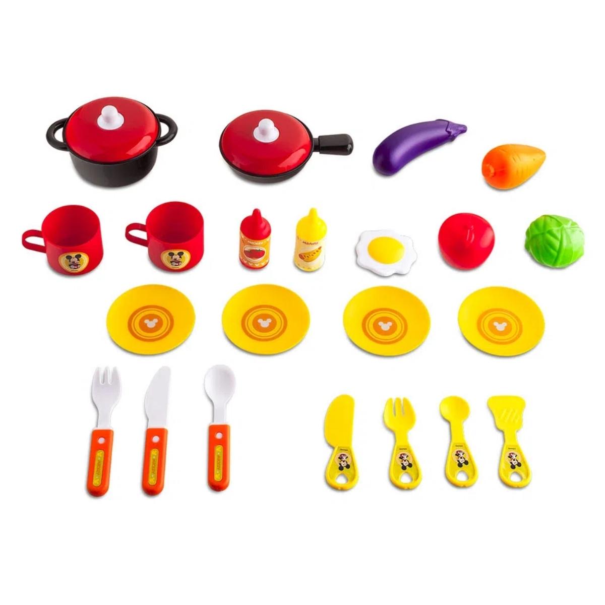 Maleta de Viagem Play Set 3 EM 1 Multikids Maleta: Mickey Cozinha