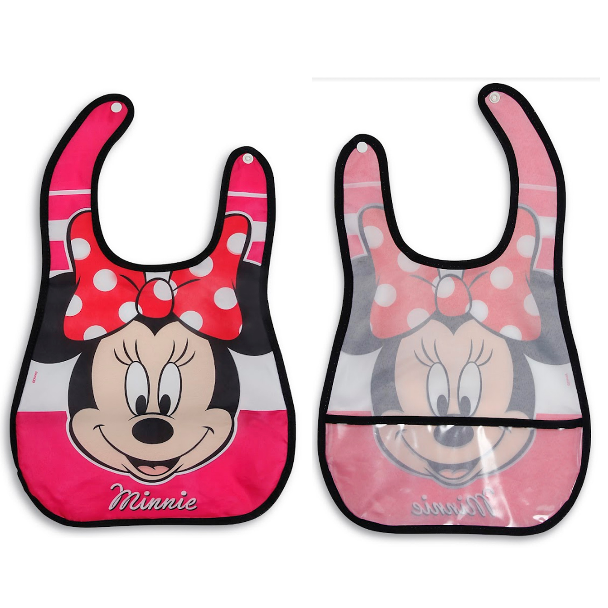 Babador Avental Impermeável Para Bebê Minnie 9 à 12 Meses Tema Baby Go - 01459