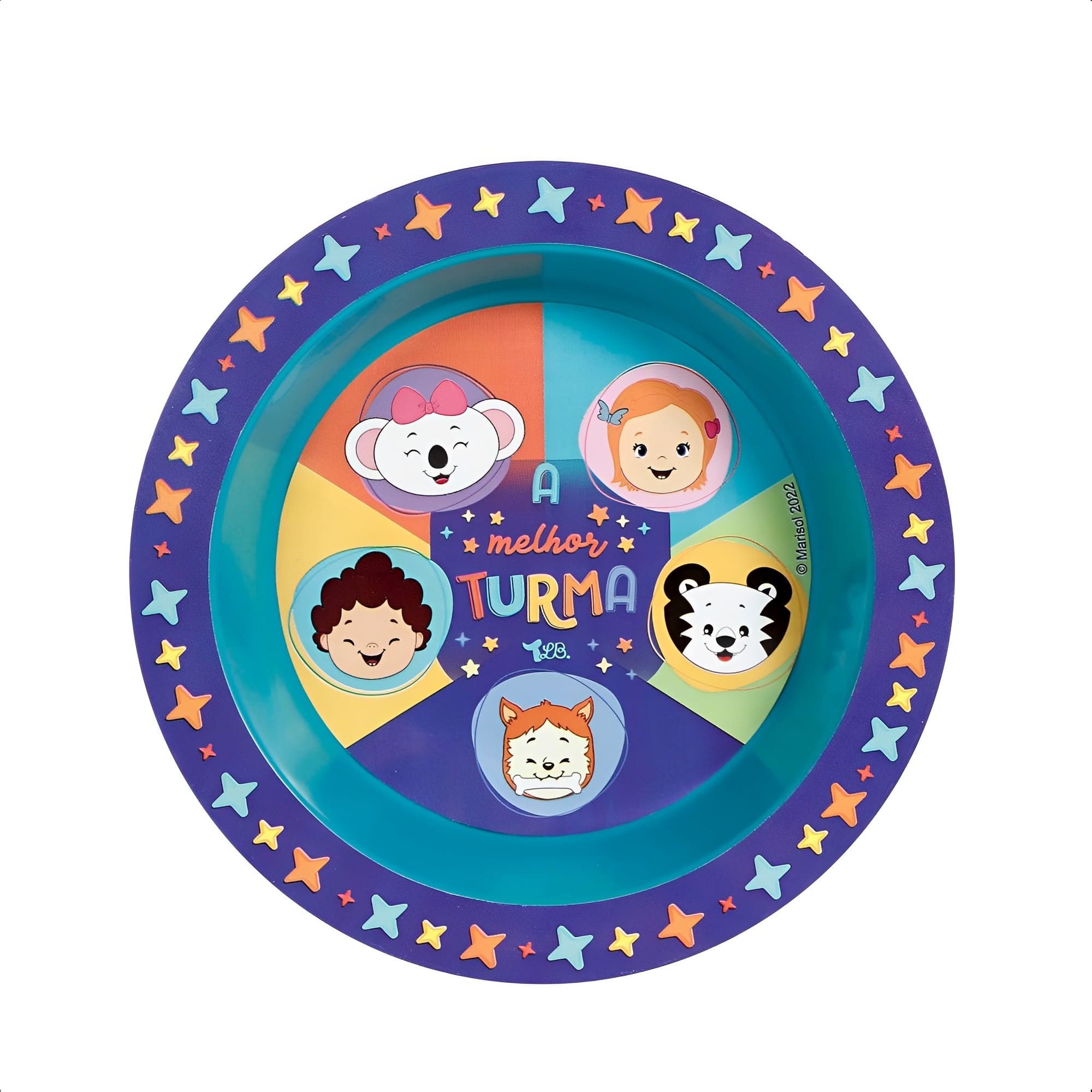 Kit Alimentação Infantil Turma da Lilica c/ Prato, Caneca, Talheres e Babador Baby Go - 03700