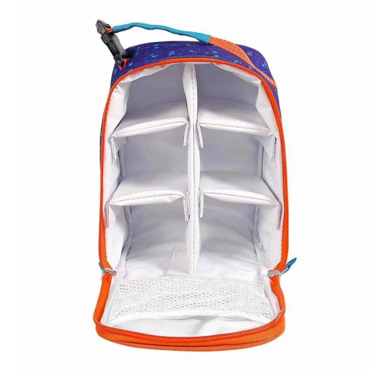 Lancheira Bolsa Térmica Decorada Com Divisórias Turma da Lilica Multiuso Baby Go - 03706