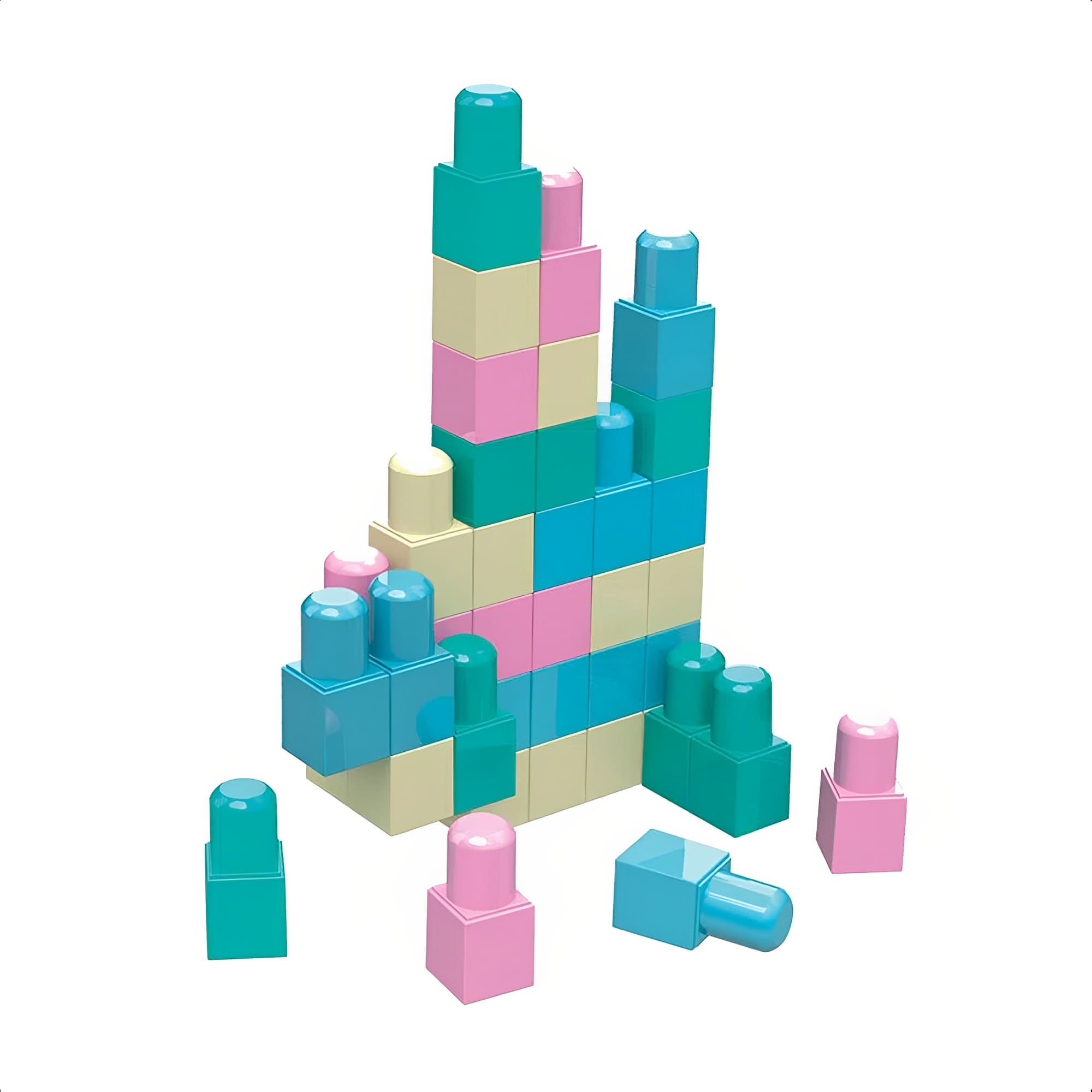 Brinquedo de Montar Infantil Blokit Candy Colors 24 Peças Educativo Colorido Xalingo - 04022