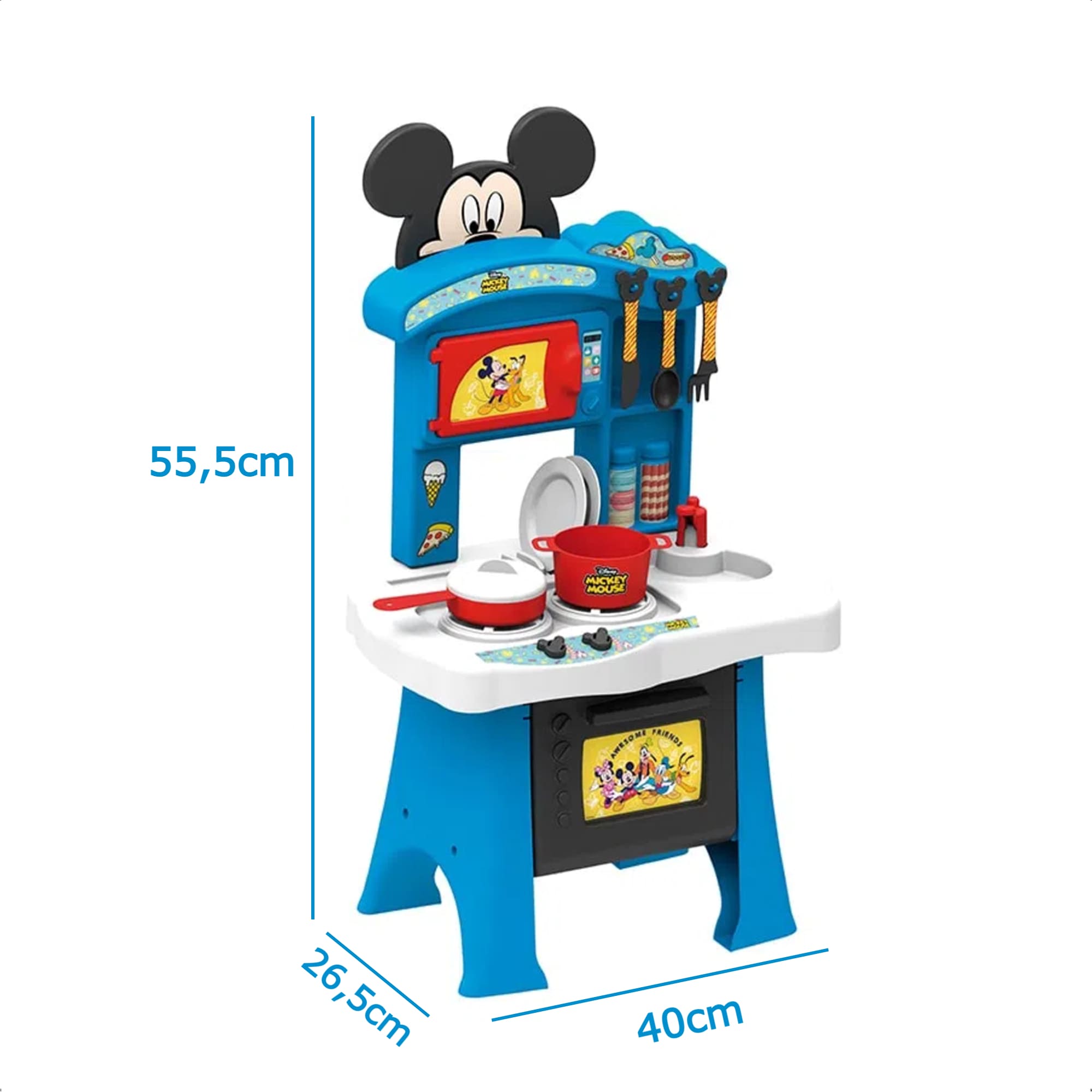 Cozinha Infantil Petit Chef Mickey Completa c/ Acessórios e Forninho Xalingo - 17287