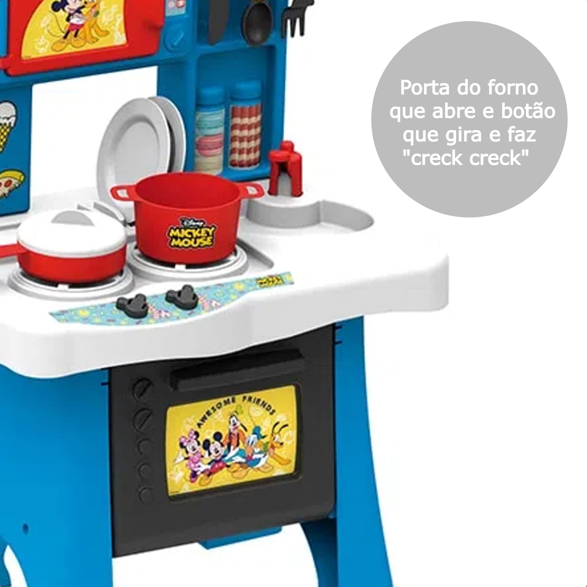 Cozinha Infantil Petit Chef Mickey Completa c/ Acessórios e Forninho Xalingo - 17287