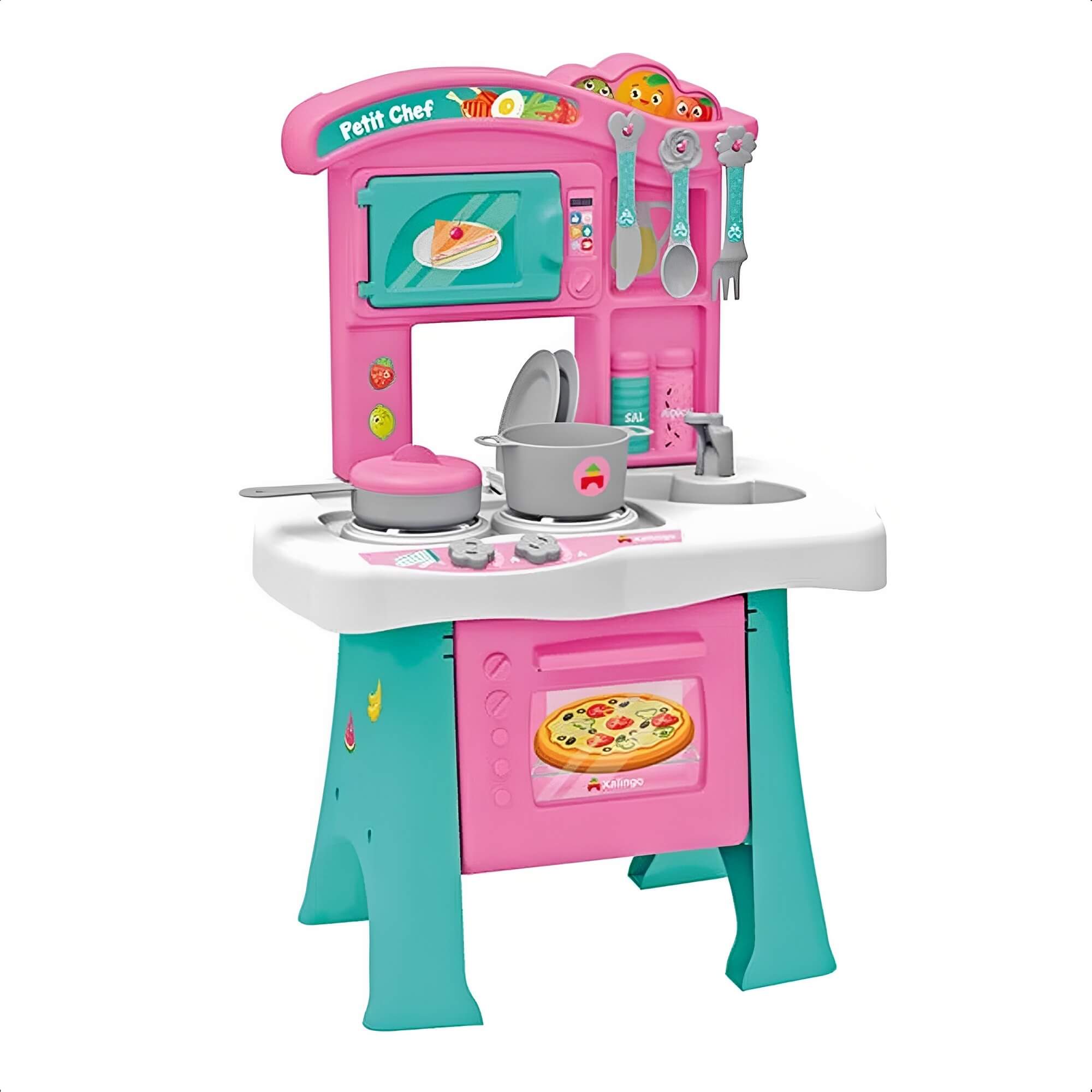 Brinquedo Cozinha Infantil Petit Chef Completa c/ Forninho Xalingo - 06419