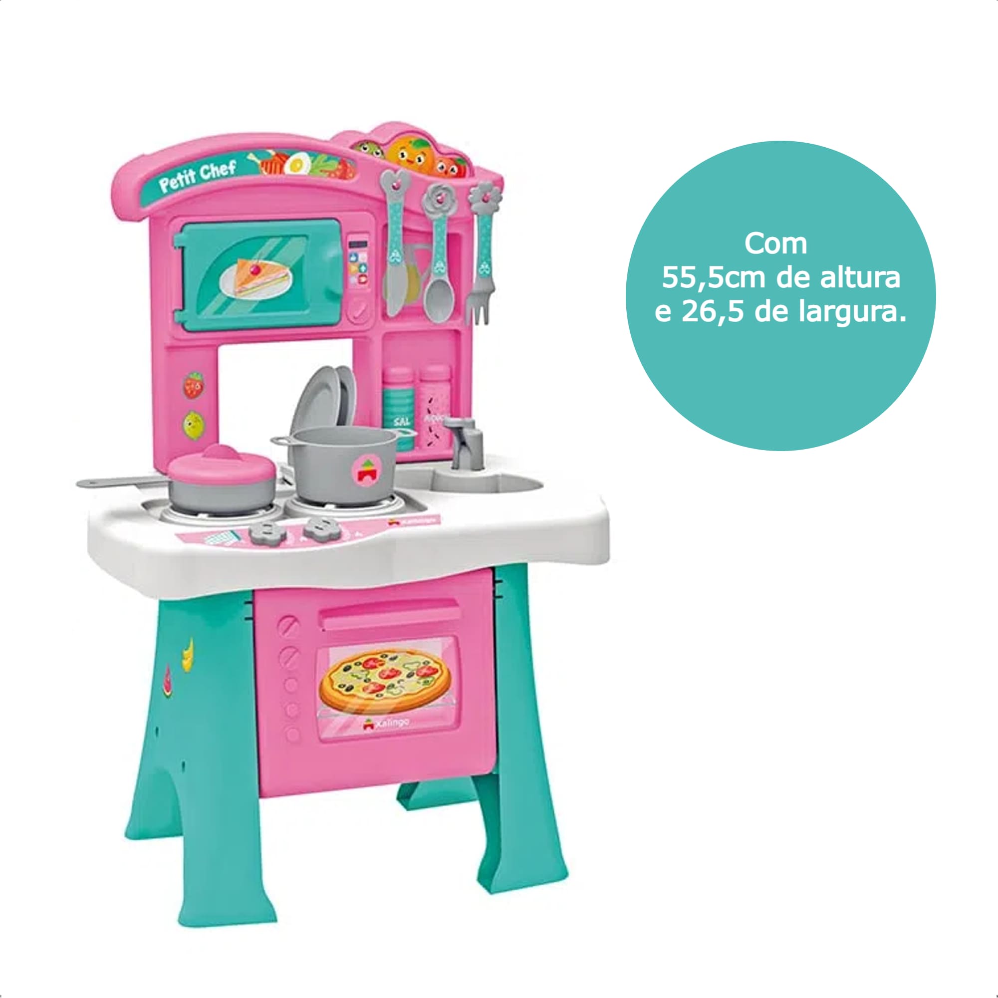 Brinquedo Cozinha Infantil Petit Chef Completa c/ Forninho Xalingo - 06419