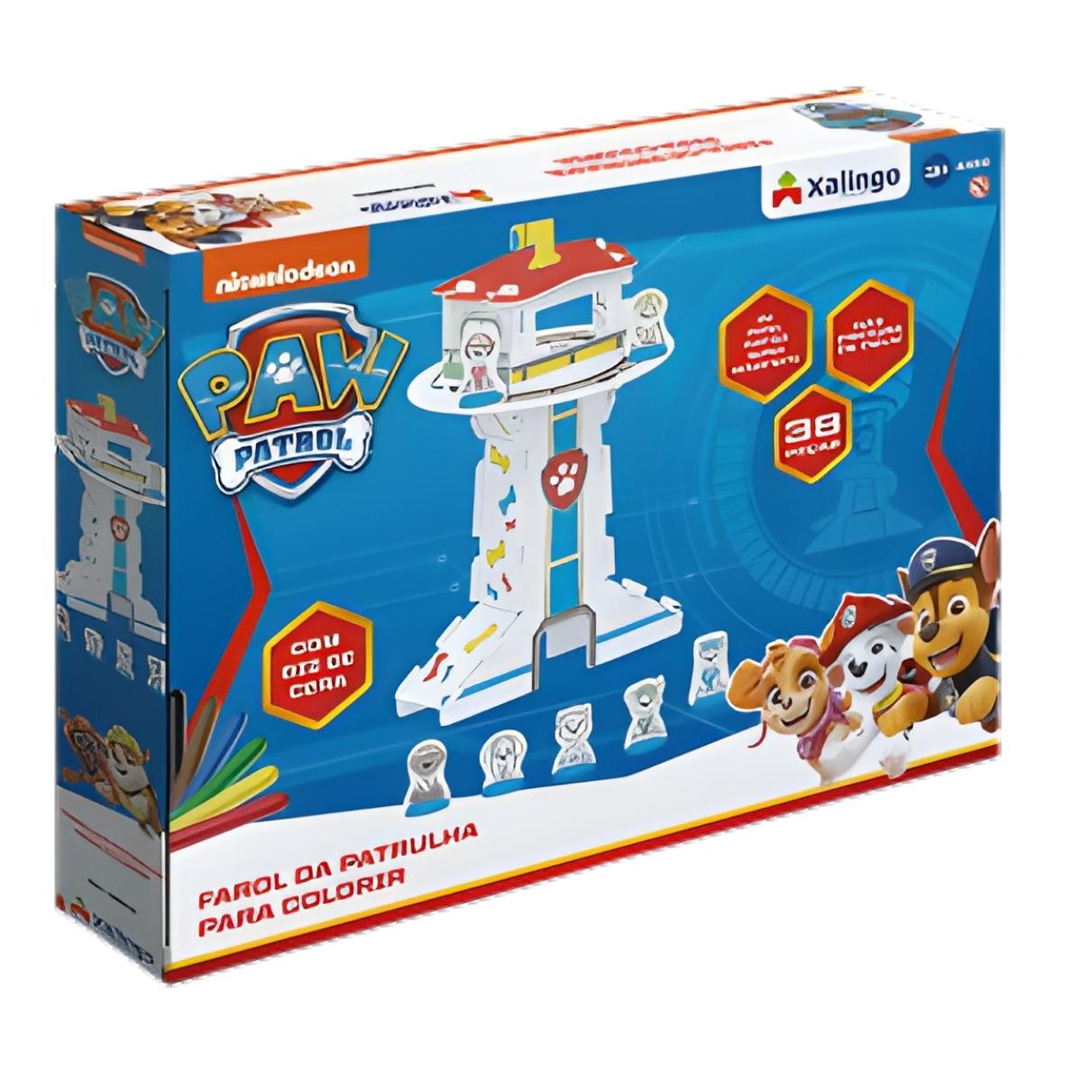 Playset Farol da Patrulha Canina 3D para Colorir em Cartão - Xalingo 13943