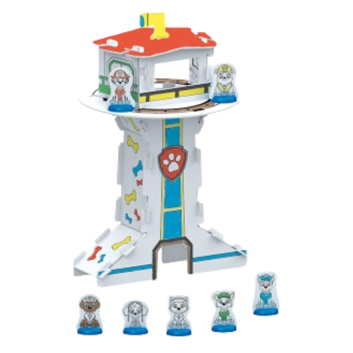 Playset Farol da Patrulha Canina 3D para Colorir em Cartão - Xalingo 13943