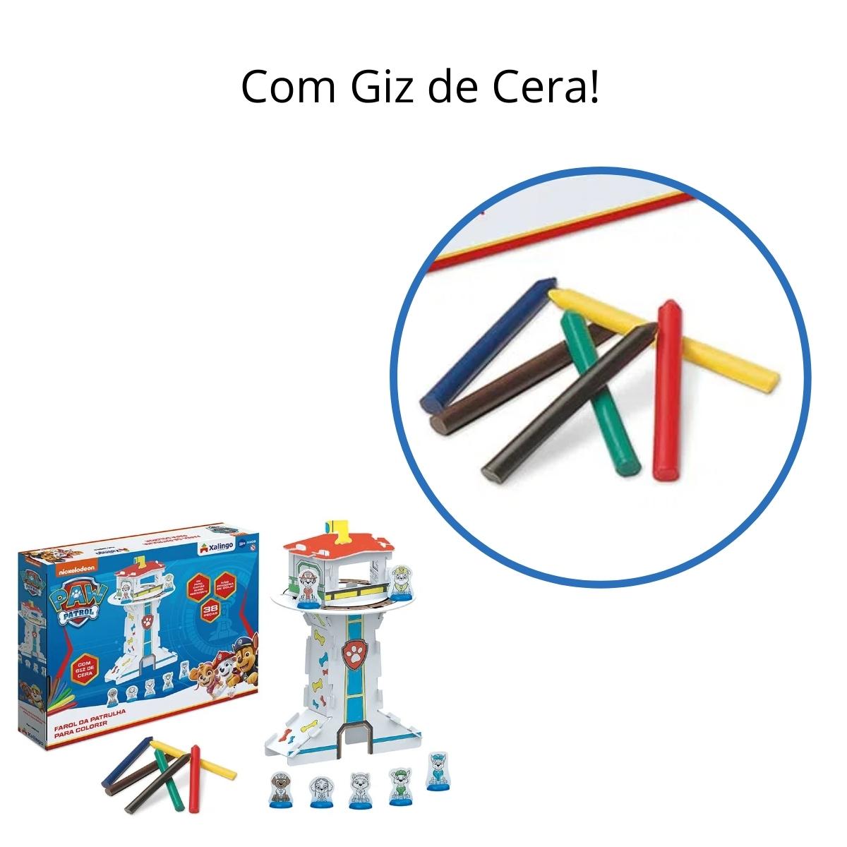 Playset Farol da Patrulha Canina 3D para Colorir em Cartão - Xalingo 13943