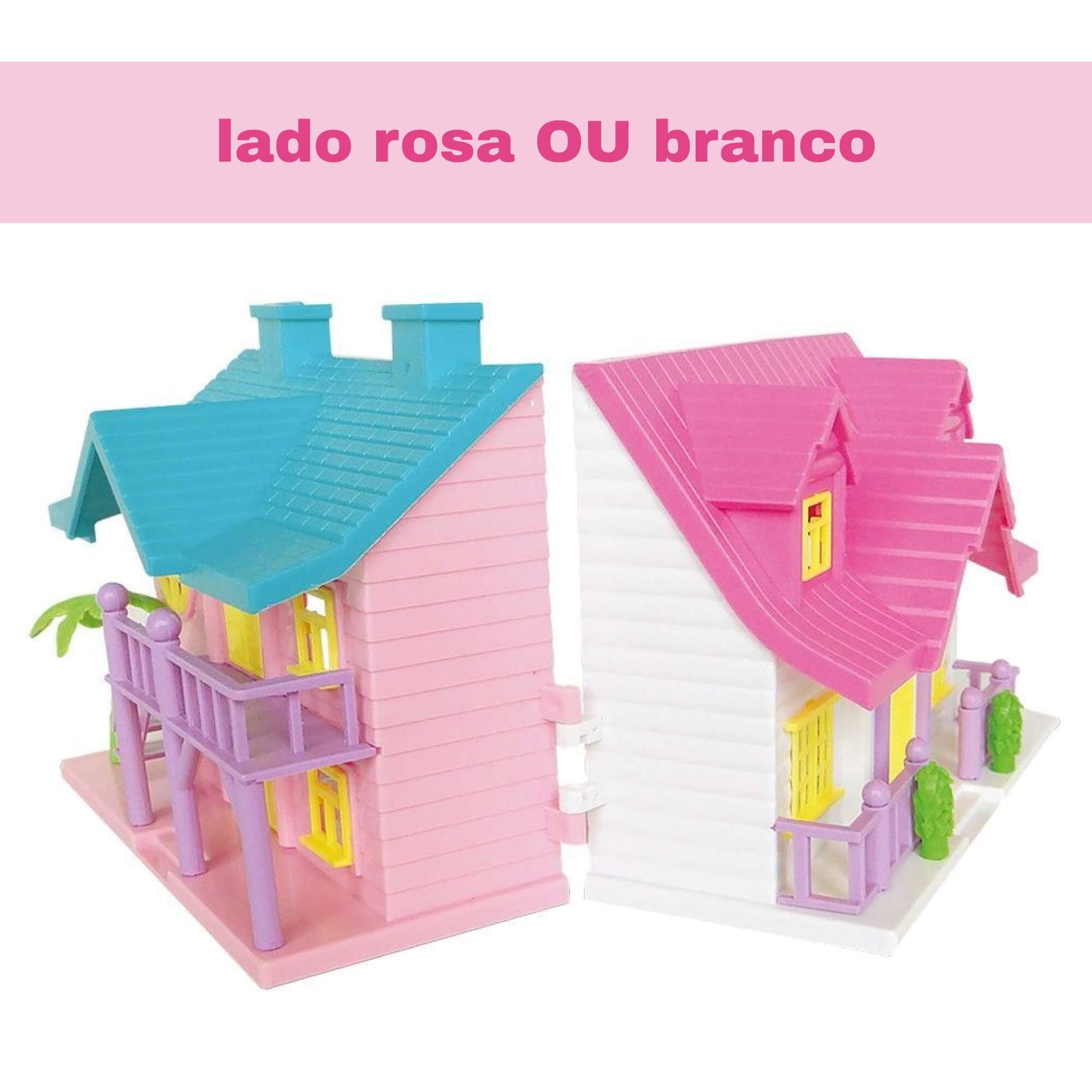 Kit Especialidades Doce Lar Casinha De Boneca Peças Encaixe Dois Ambientes Sortidos Polibrinq 6019