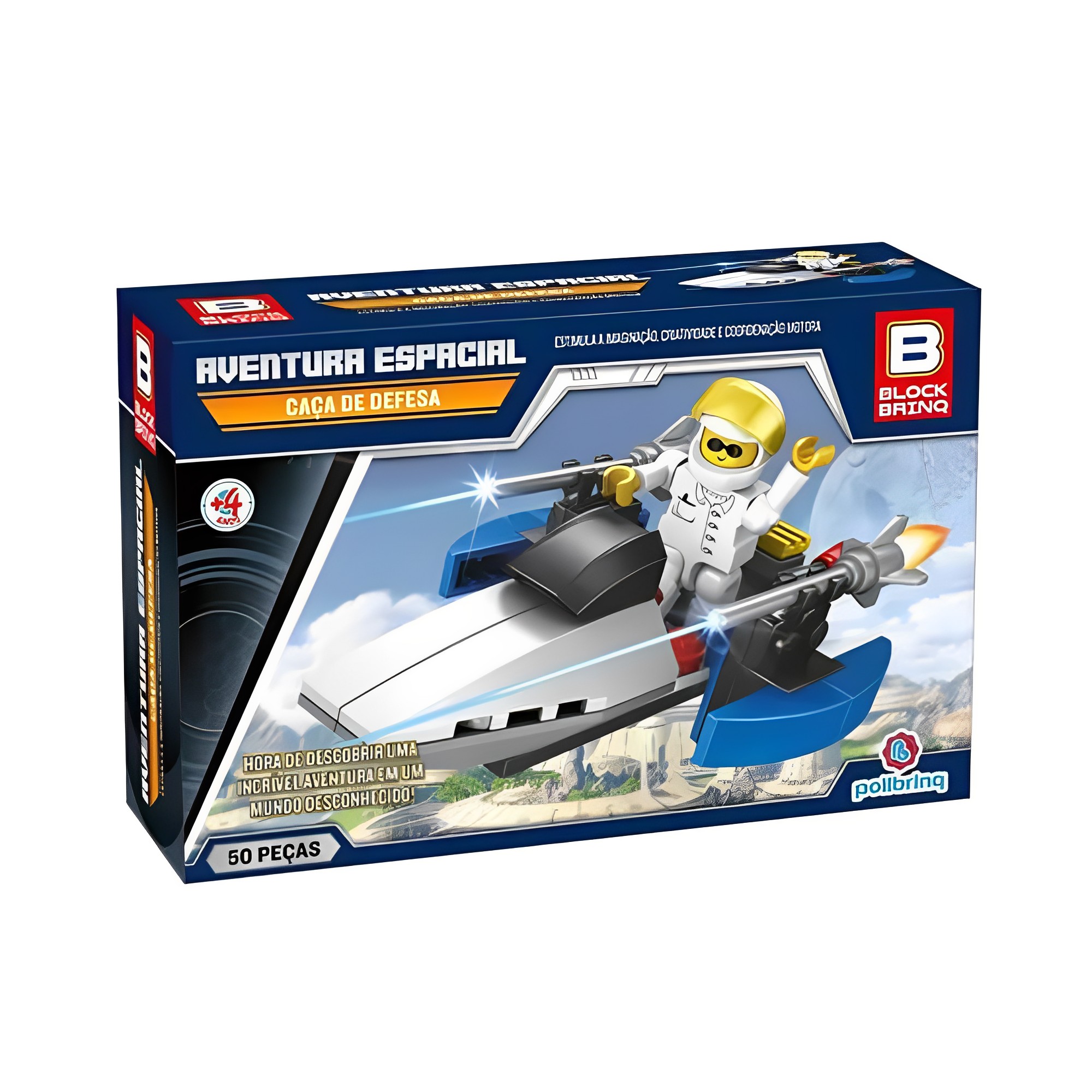 N/A Jogo, brinquedo de montar Sortidos 50 a 103 Peças Aventura Espacial Polibrinq - BM010